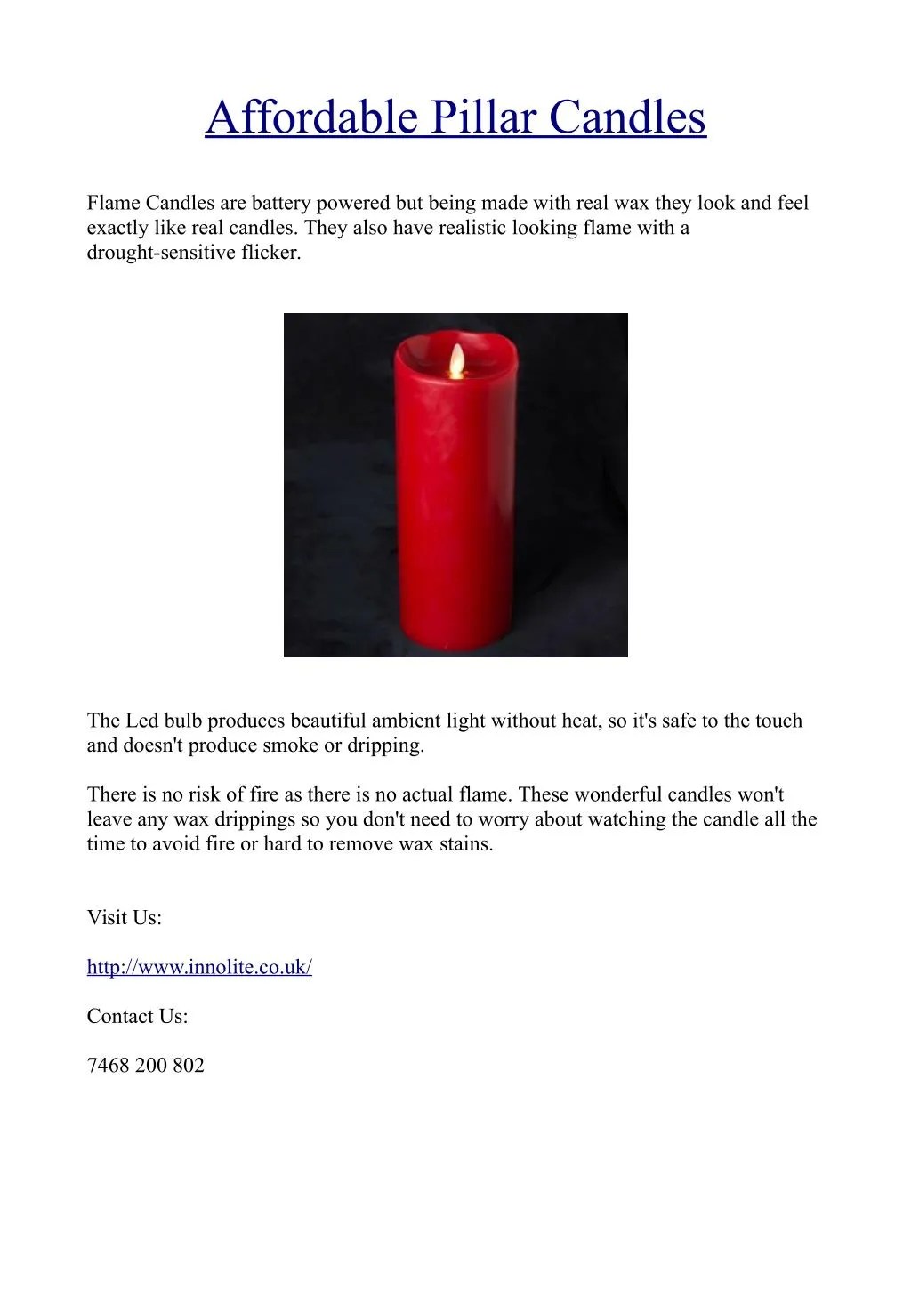 PPT Affordable Pillar Candles PowerPoint Presentation, free download