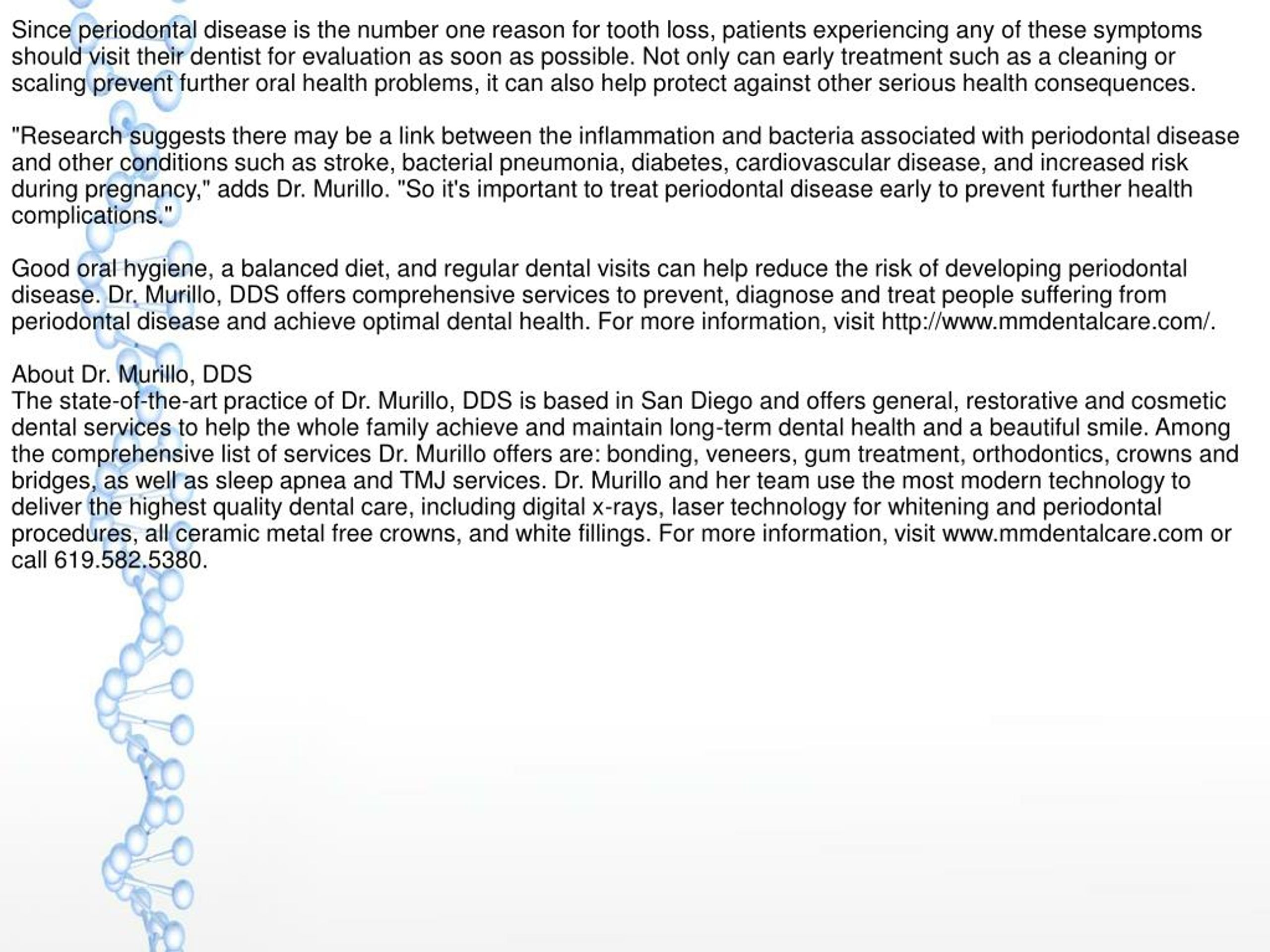 PPT Dr. Murillo, DDS Cautions about Link Between Bad Breath