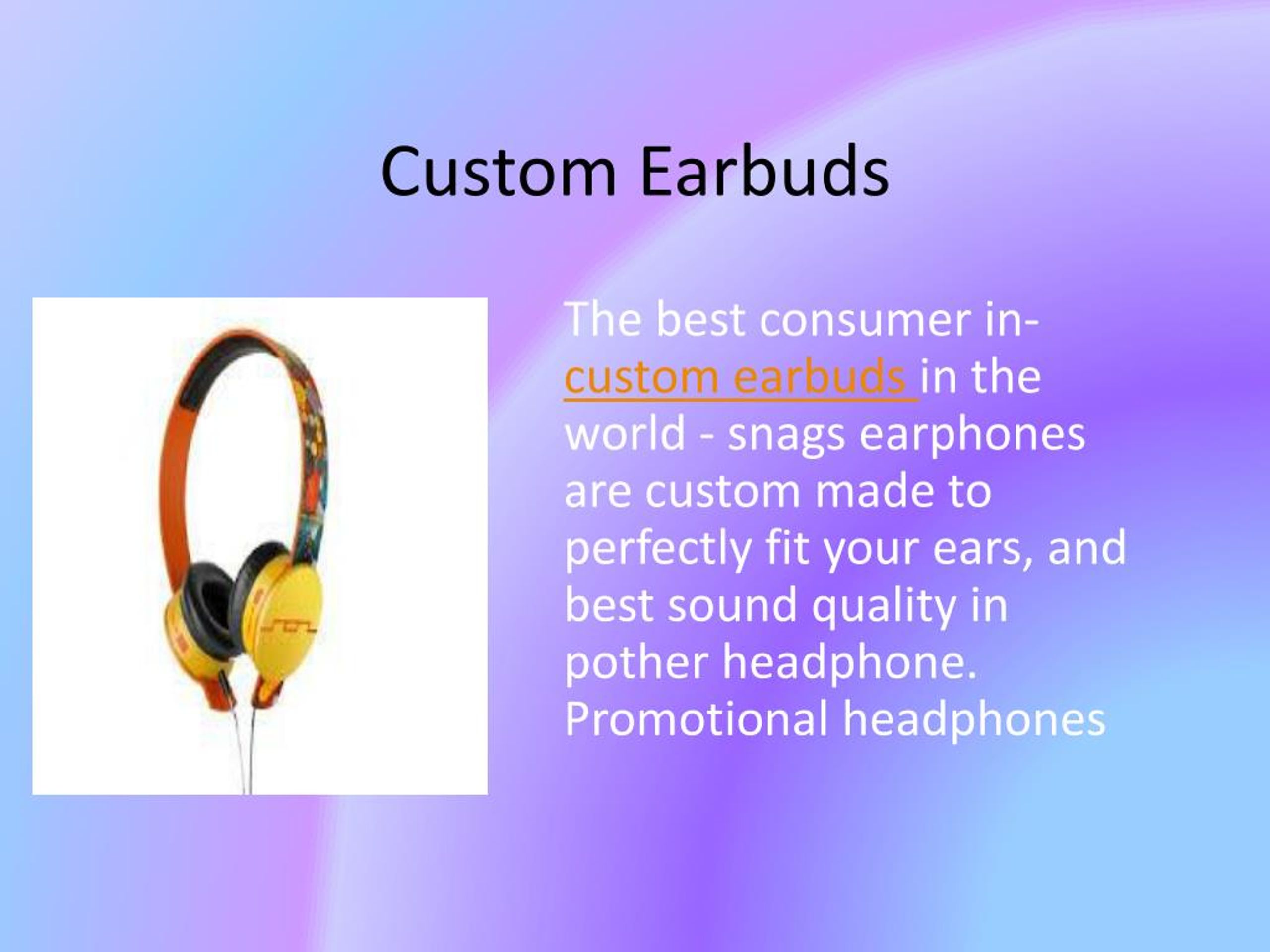 PPT Best Custom Headphones PowerPoint Presentation, free download