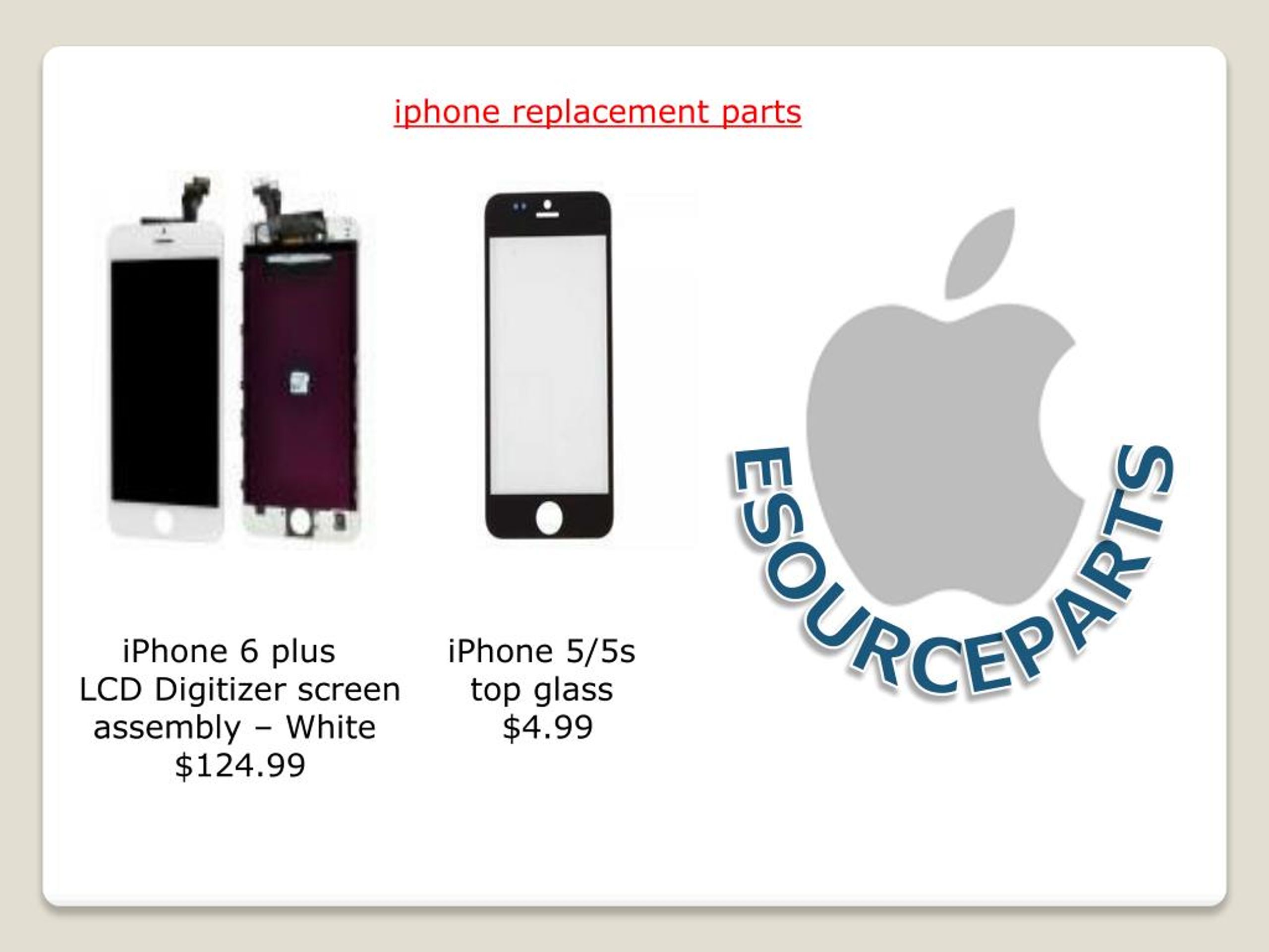 PPT iphone parts PowerPoint Presentation, free download ID7231967