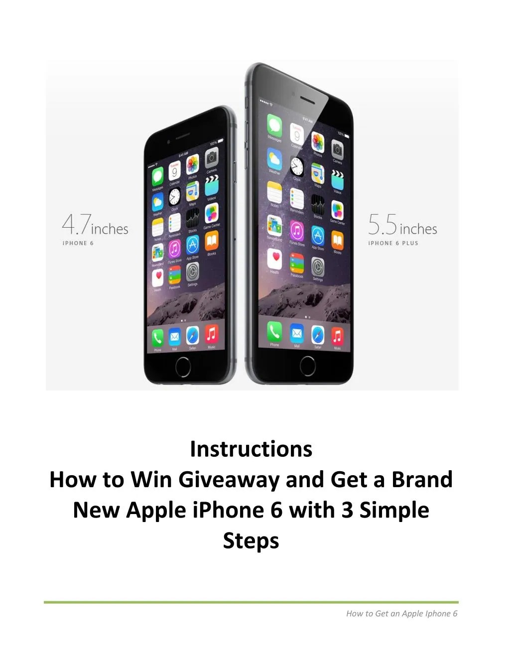 PPT How to Get a Brand New Apple iPhone 6 with 3 Simple Steps