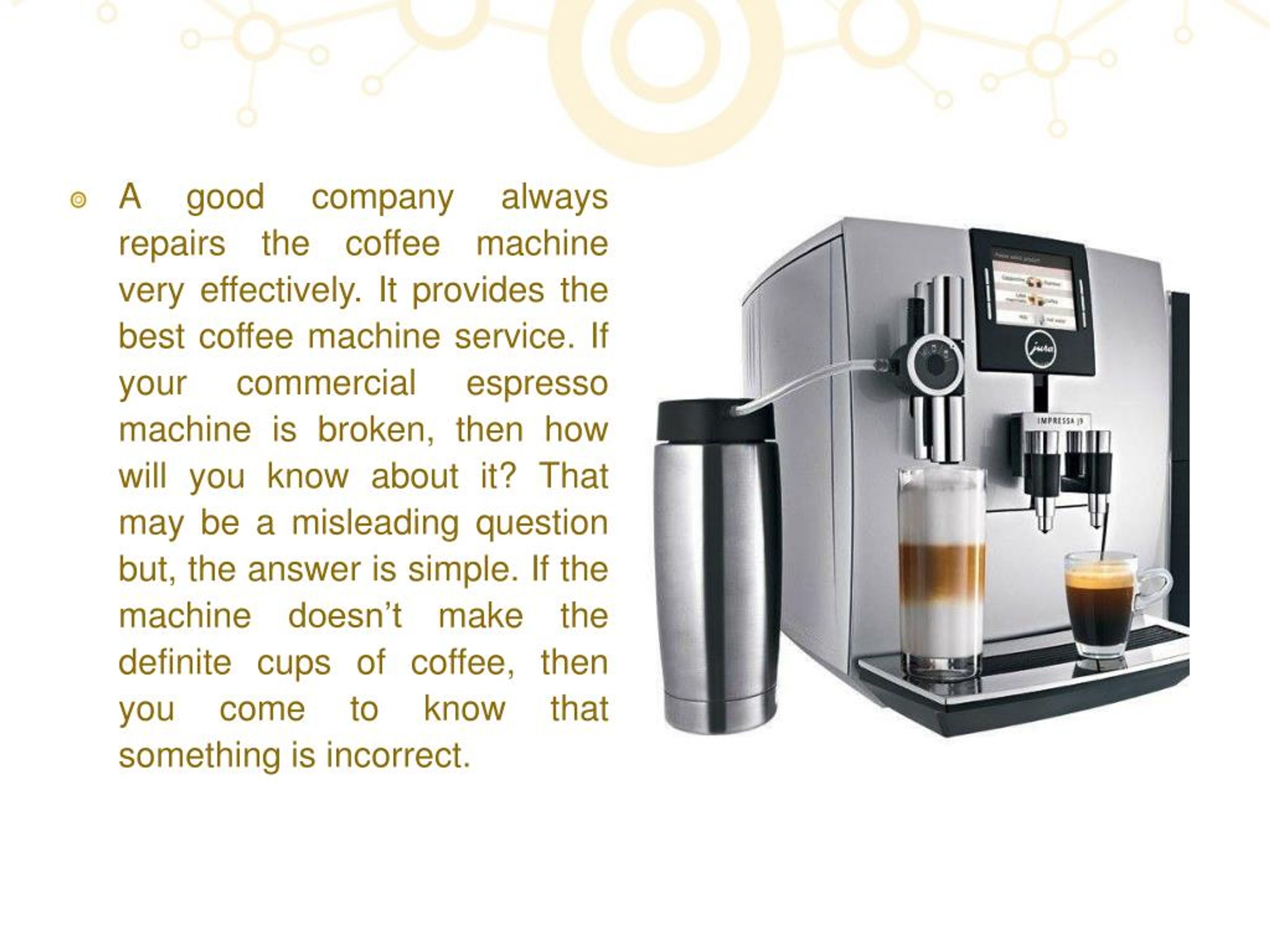PPT Simple Ways To Know Why You Need Coffee Machine Repair PowerPoint