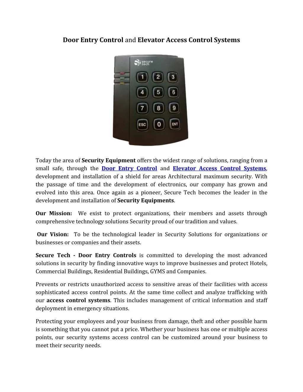 PPT Elevator Access Control System PowerPoint Presentation, free