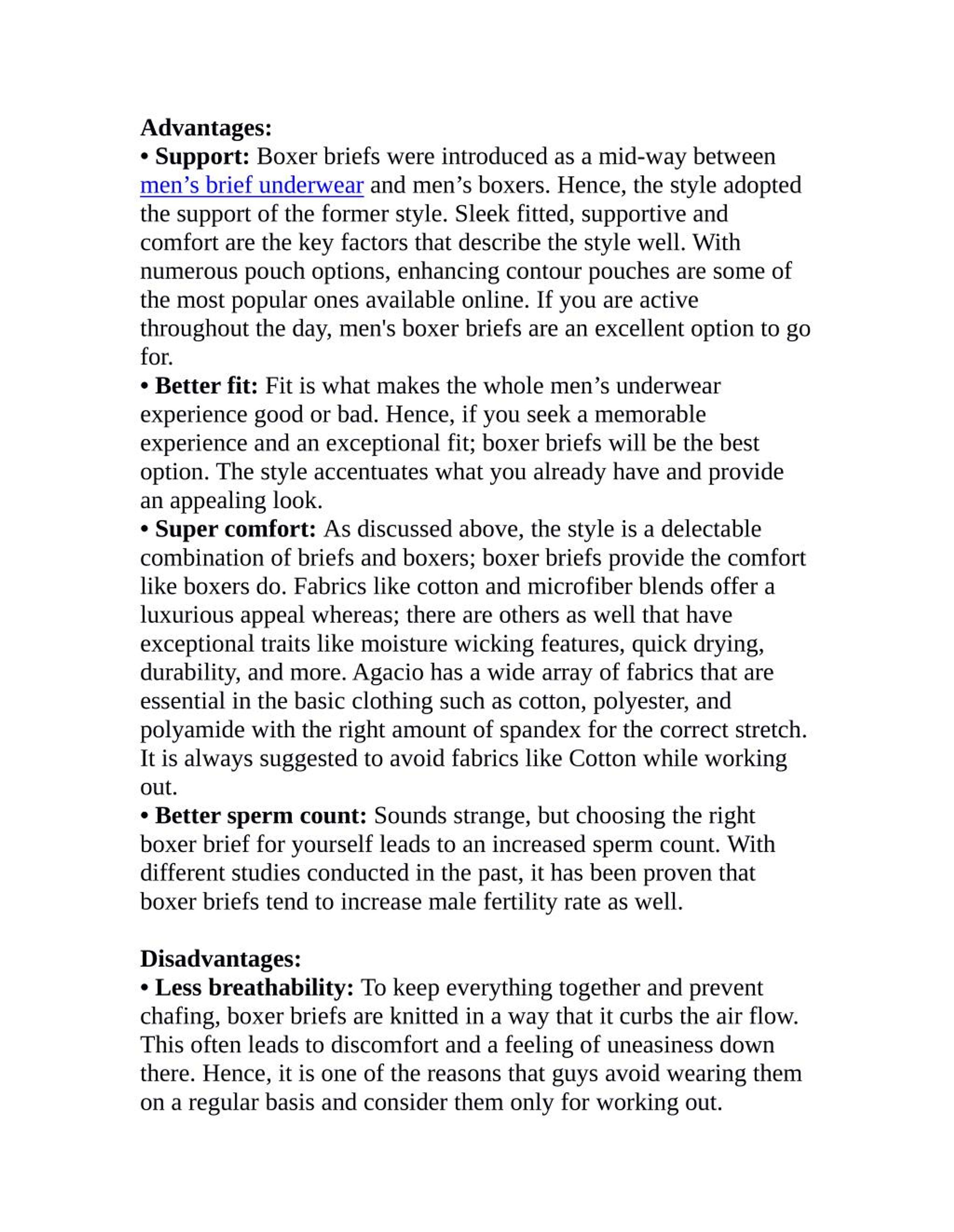 PPT Advantages And Disadvantages of Men’s Boxer Briefs PowerPoint