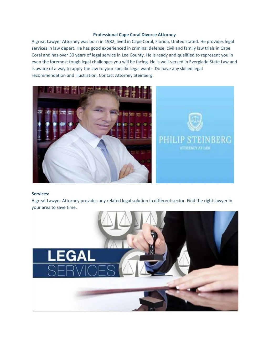 PPT Professional Cape Coral Divorce Attorney PowerPoint Presentation