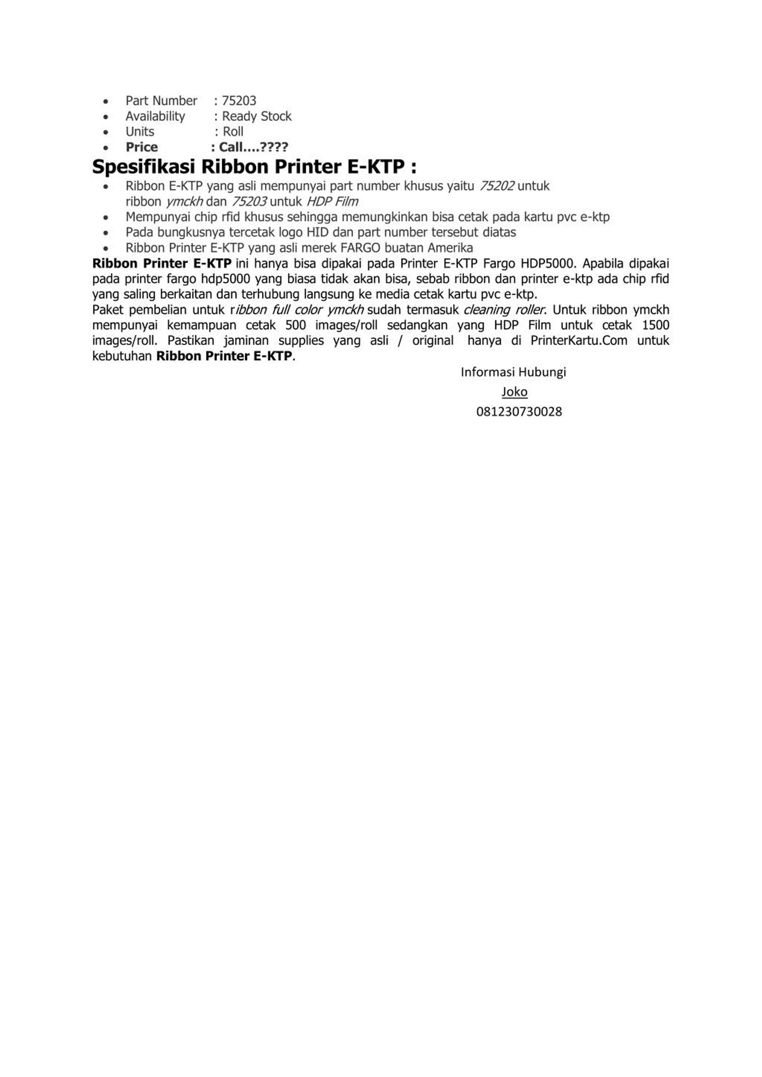 PPT Ribbon Printer EKTP.pdf PowerPoint Presentation, free download