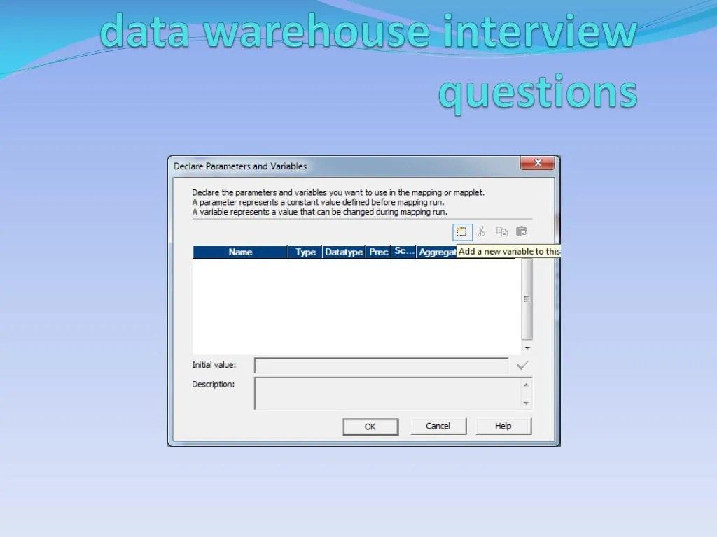 PPT data warehouse interview questions PowerPoint Presentation, free