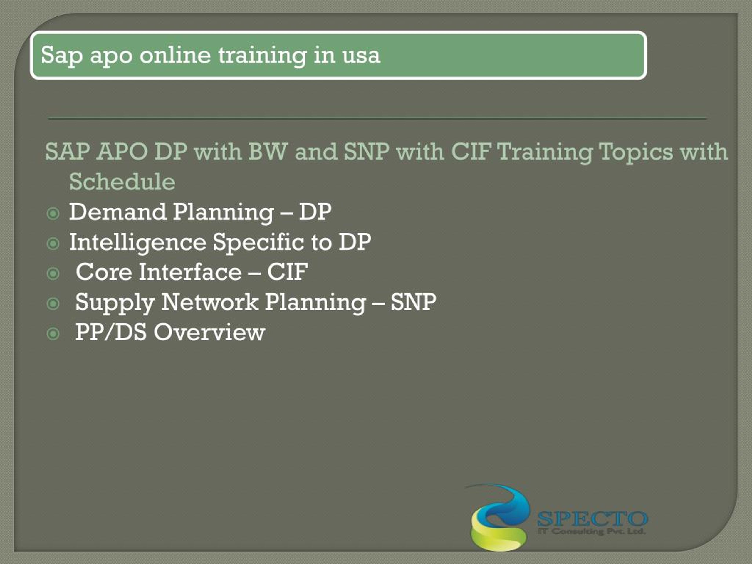 PPT Sap apo online training in hyderabad,bangalore PowerPoint