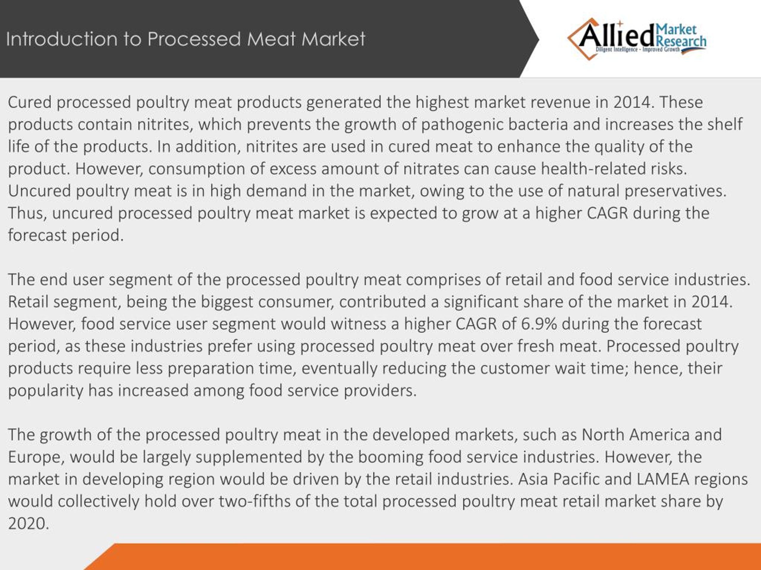 PPT World Processed Poultry Meat Market PowerPoint Presentation, free