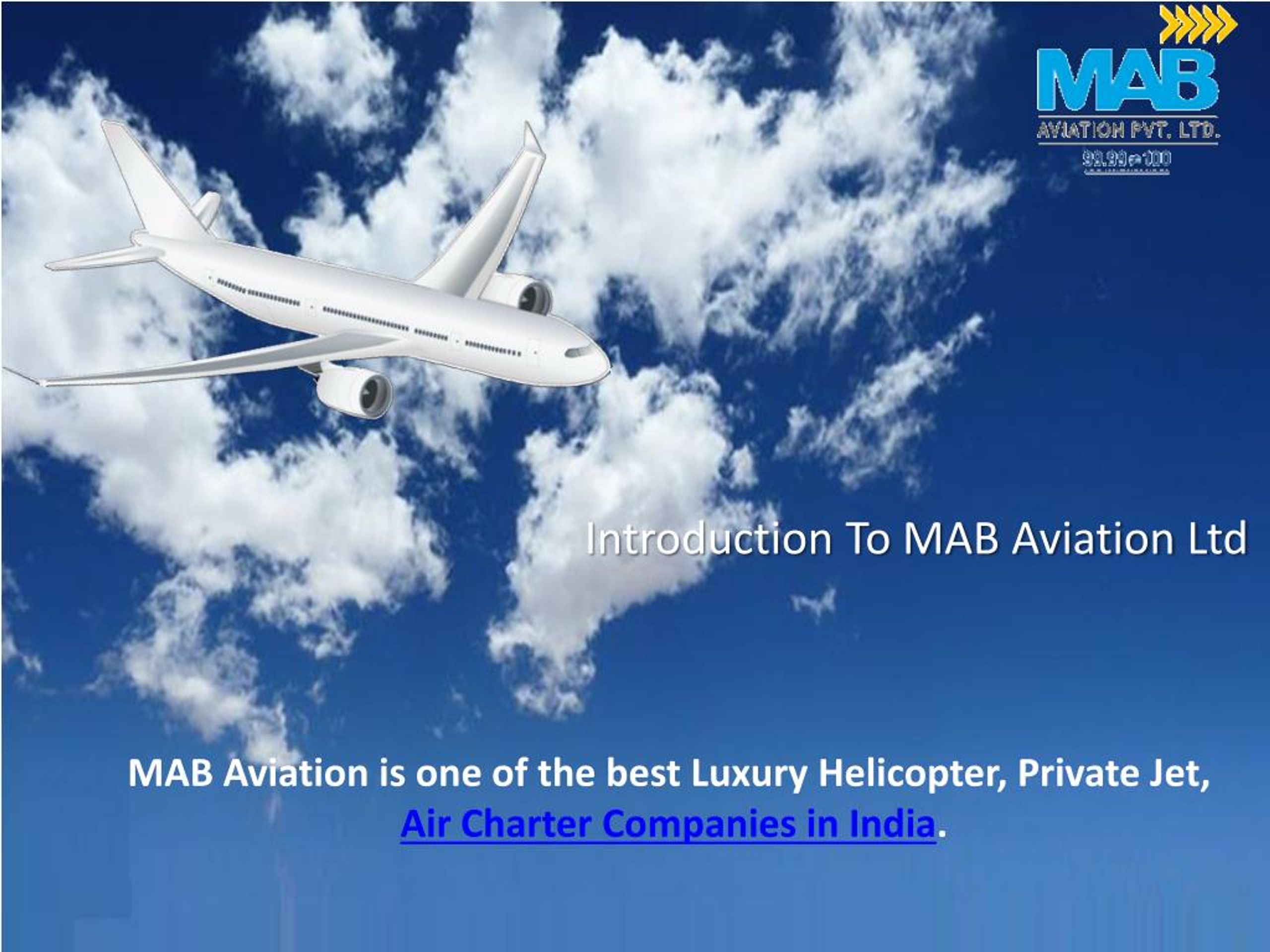 PPT Air Charter Companies in India PowerPoint Presentation, free