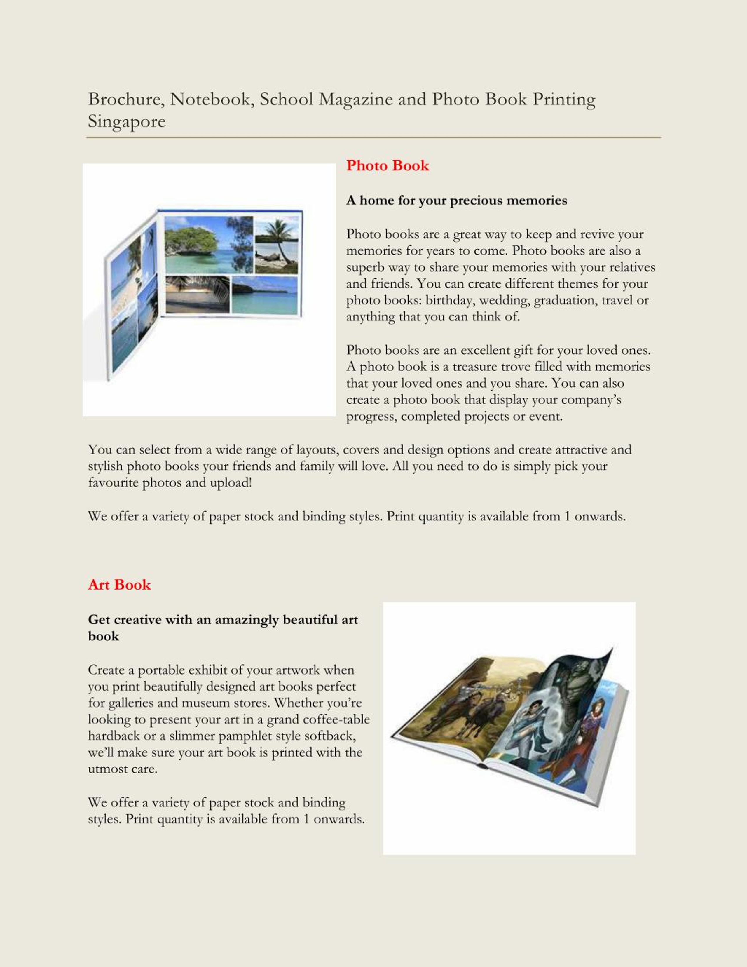 PPT Book Printing Singapore PowerPoint Presentation, free download