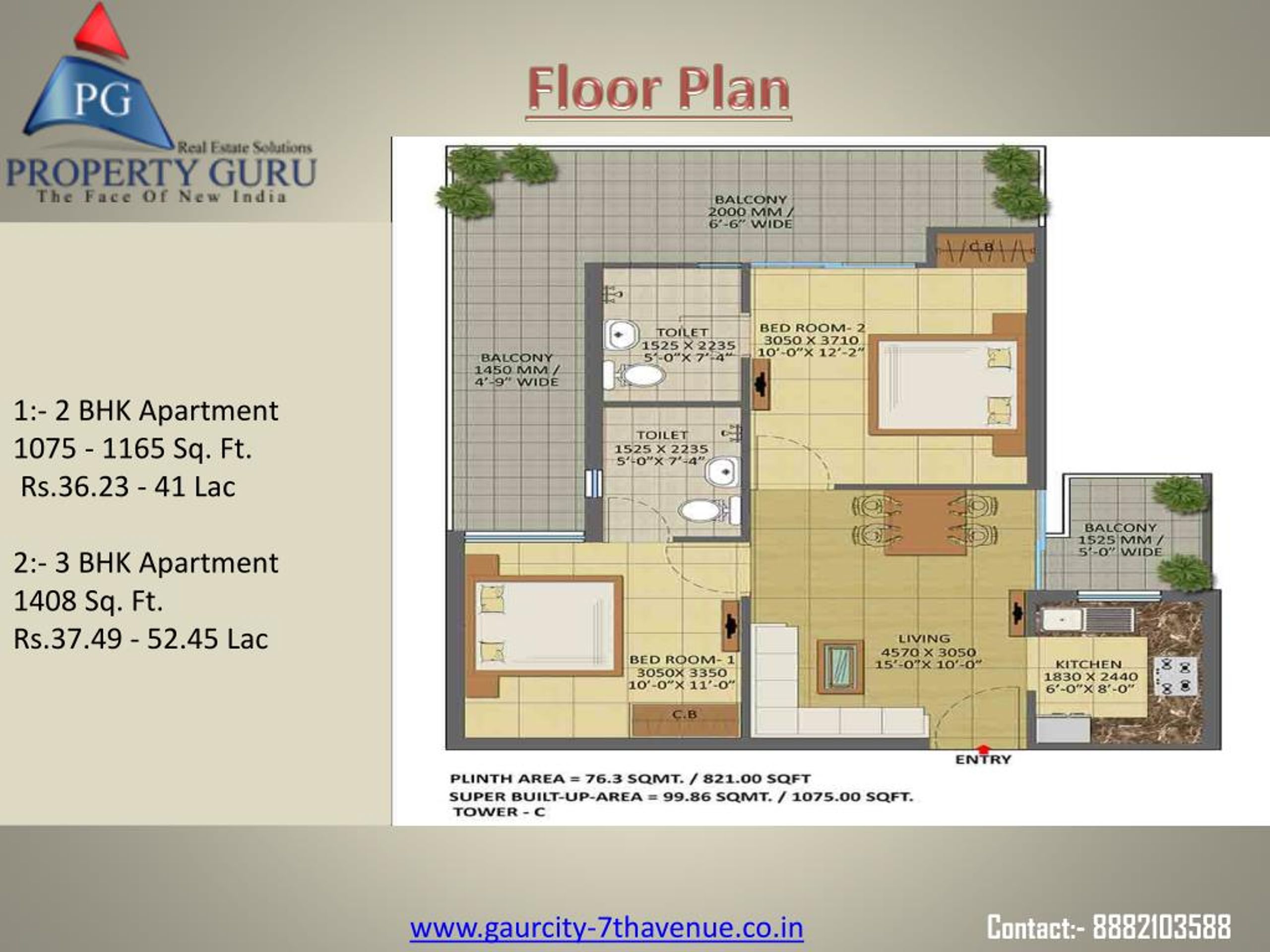 PPT Gaur City 7th Avenue 2 BHK Flats at Noida Extension PowerPoint Presentation ID7244341