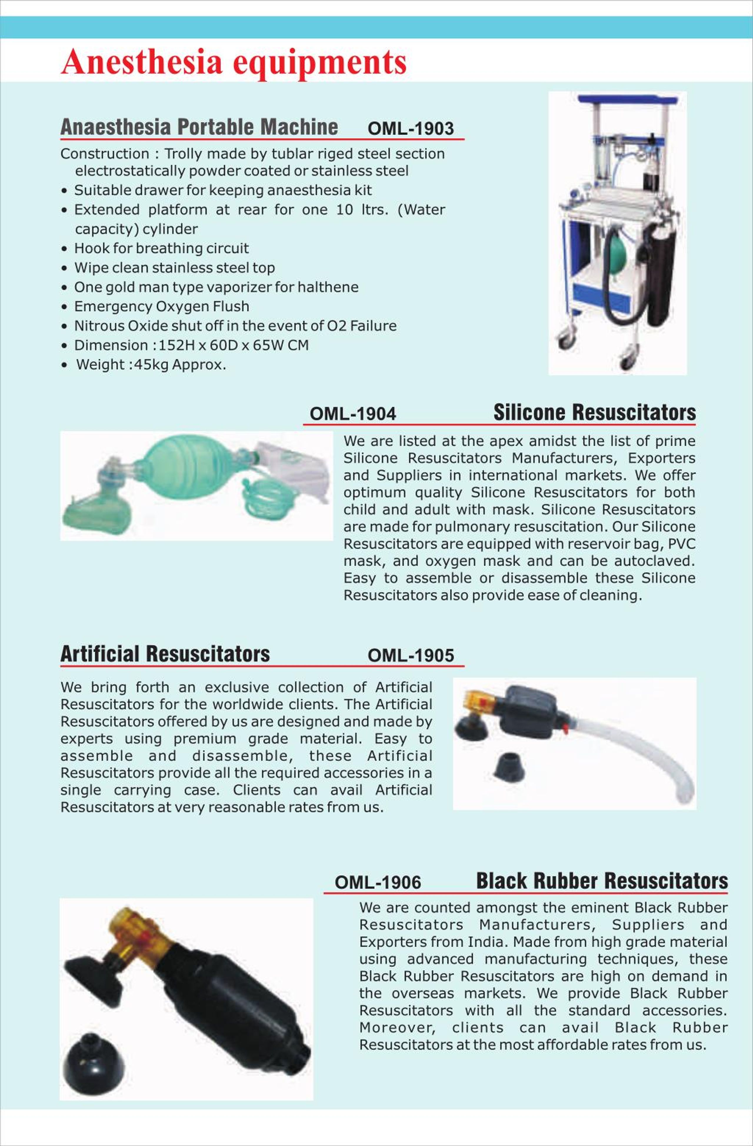 PPT Original_Medical Presented Anesthesia equipments PowerPoint