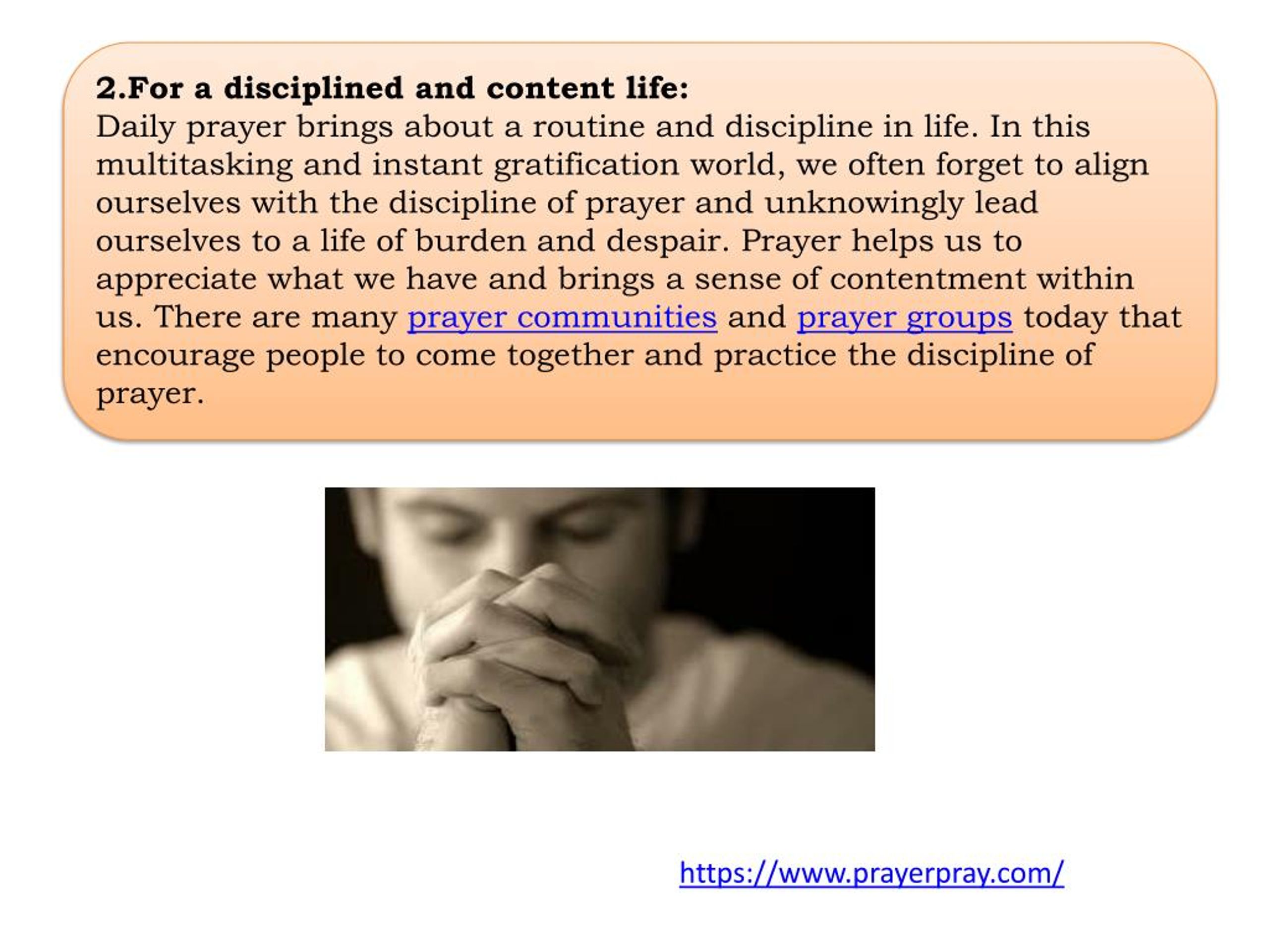 PPT Reasons Why Daily Prayer Is So Important! PowerPoint Presentation