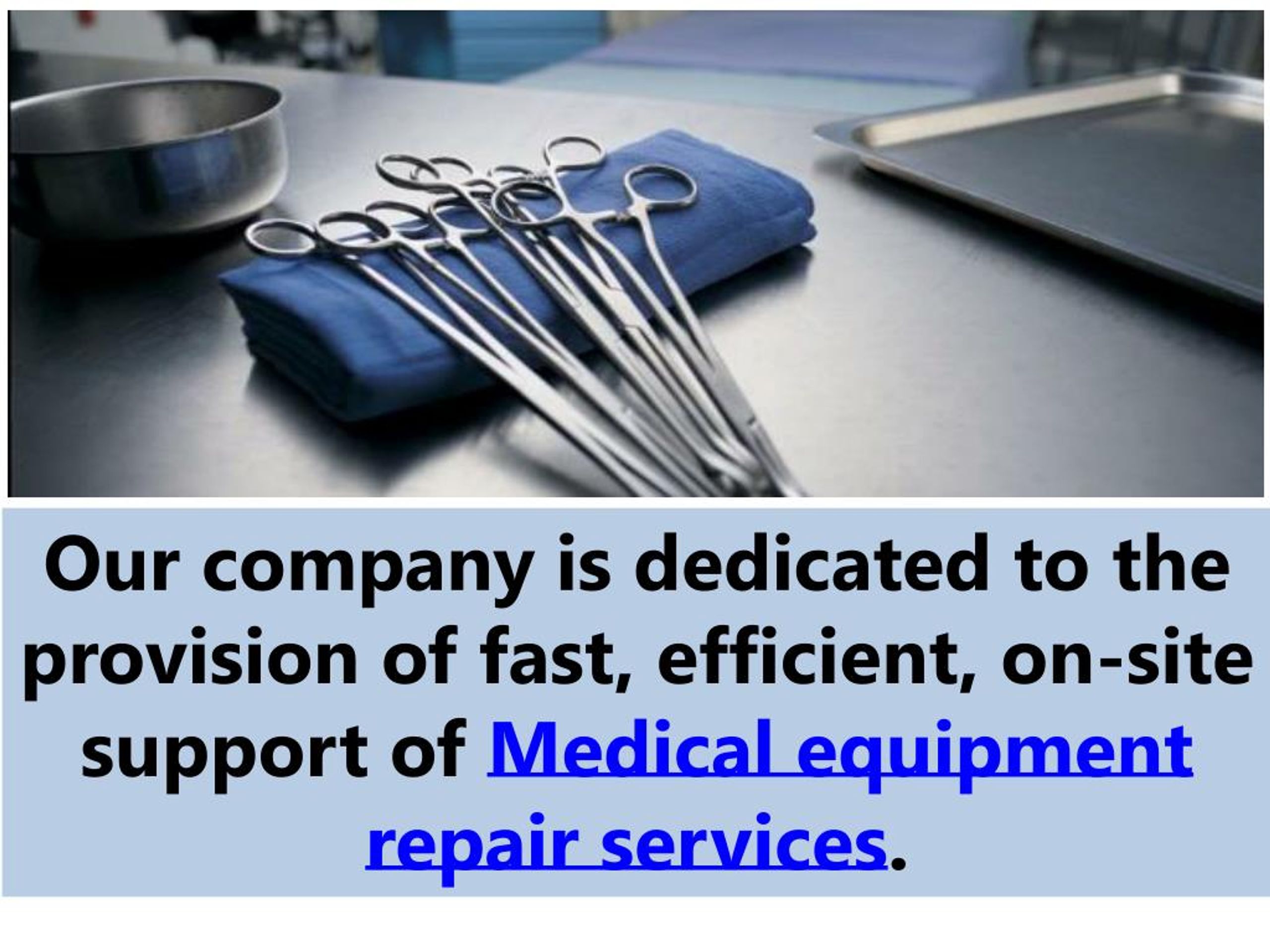 PPT Hospital Equipment Repair and Maintenance Service PowerPoint