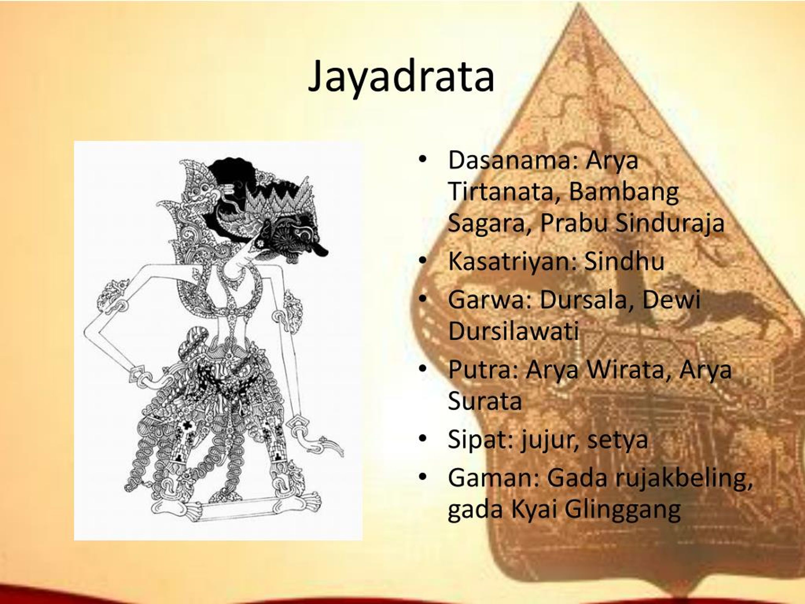 PPT WAYANG MAHABARATA PowerPoint Presentation, free