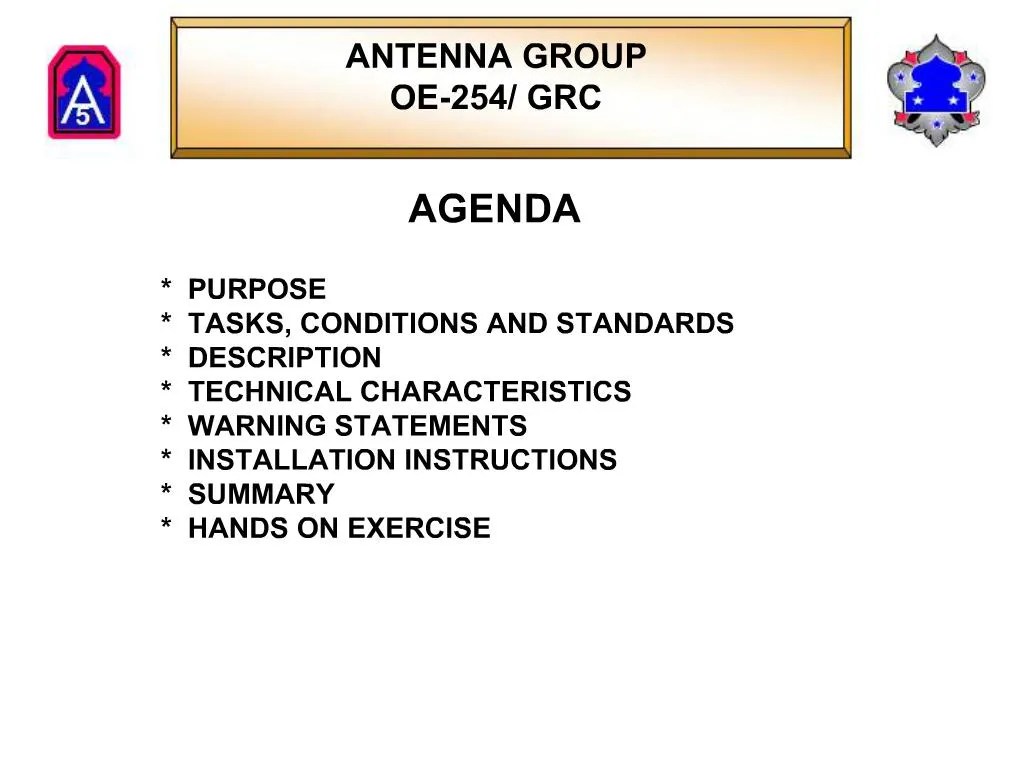 PPT ANTENNA GROUP OE254 PowerPoint Presentation, free download ID