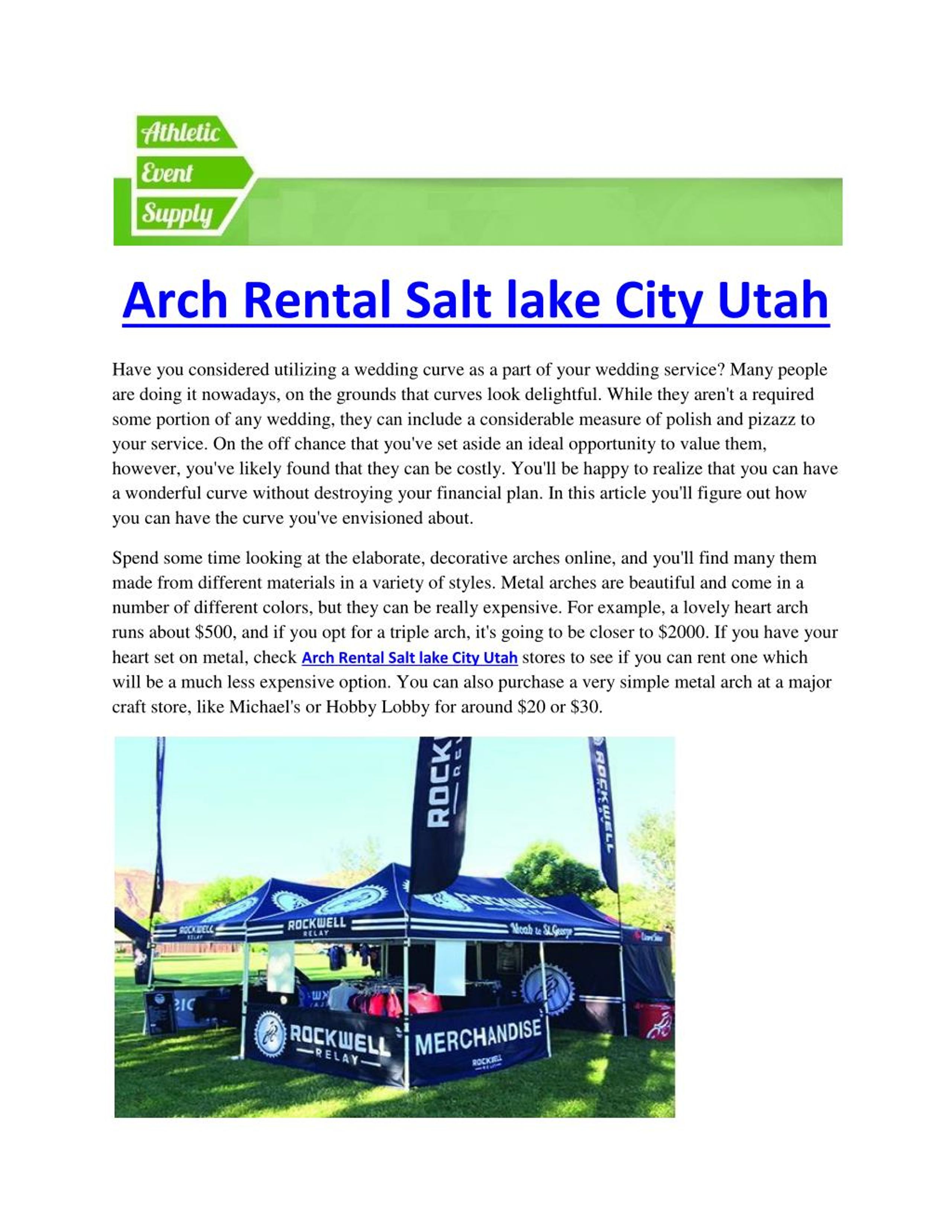 PPT Inflatable Arch Rental Salt lake City Utah PowerPoint