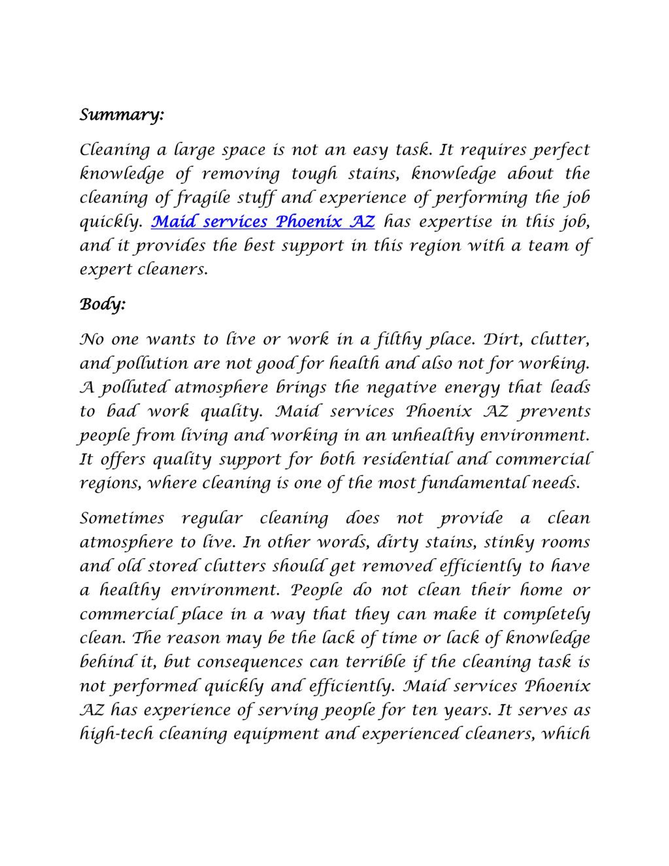 PPT house cleaning services phoenix PowerPoint Presentation, free