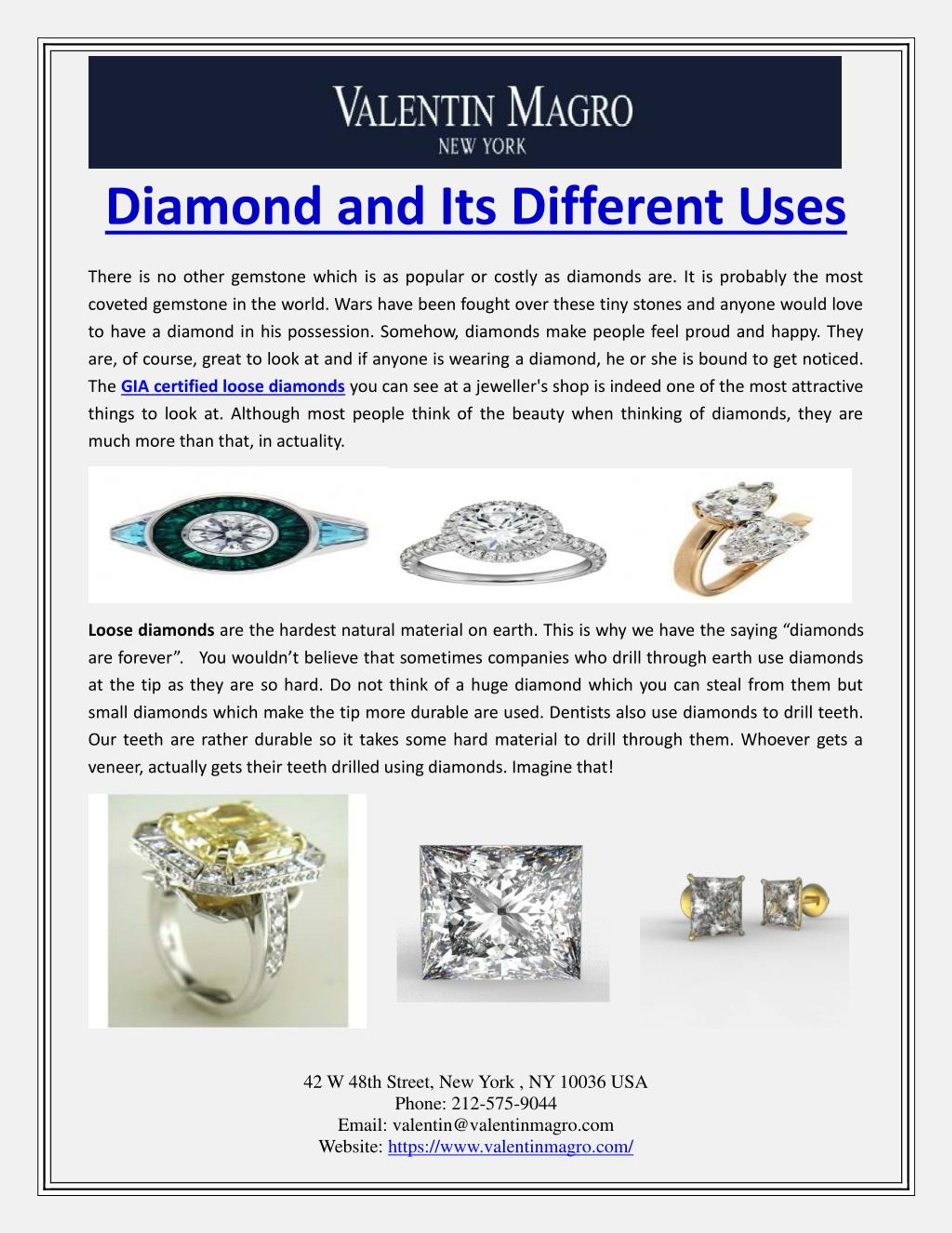 PPT Diamond and Its Different Uses PowerPoint Presentation, free