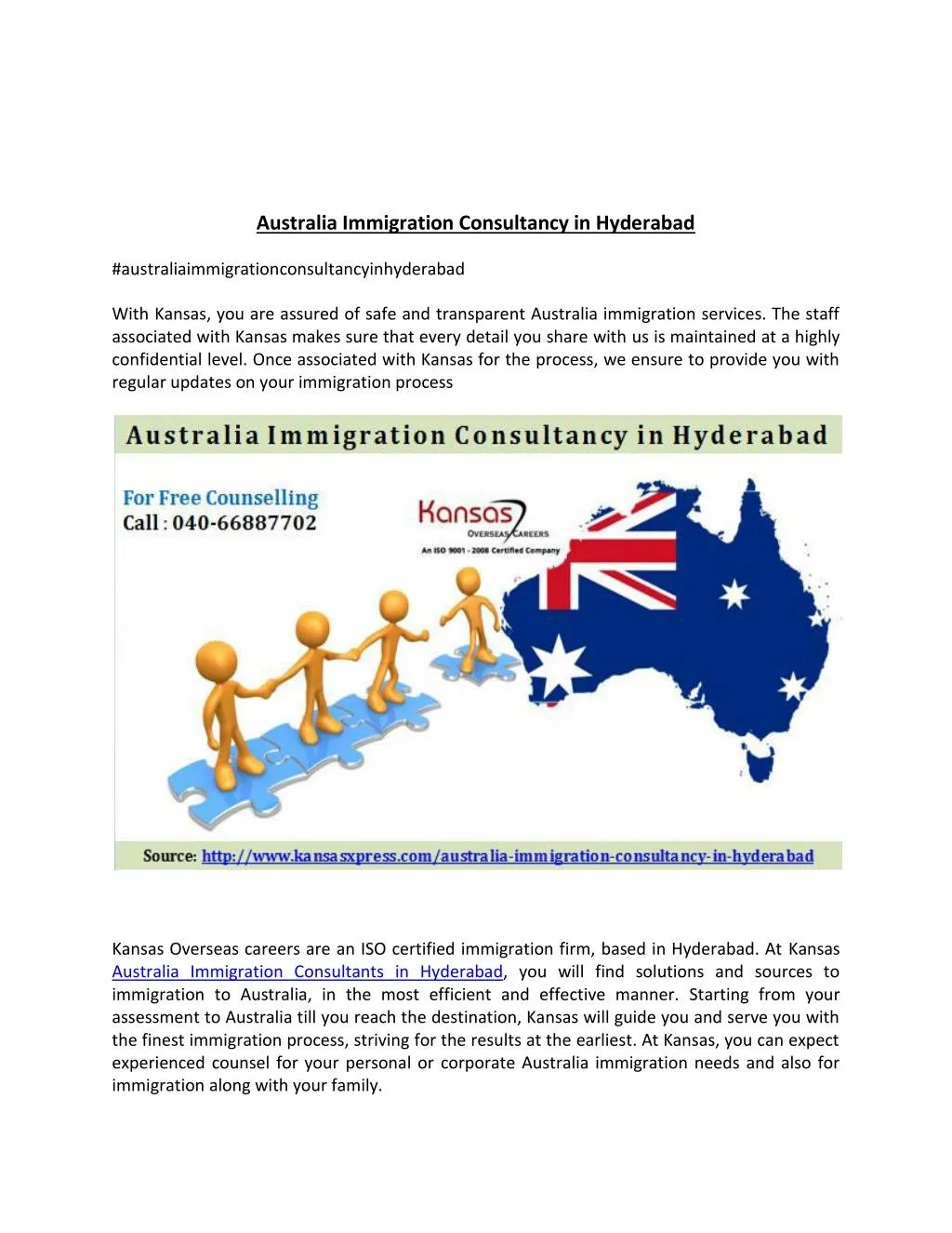PPT Australia Immigration Consultancy in Hyderabad PowerPoint