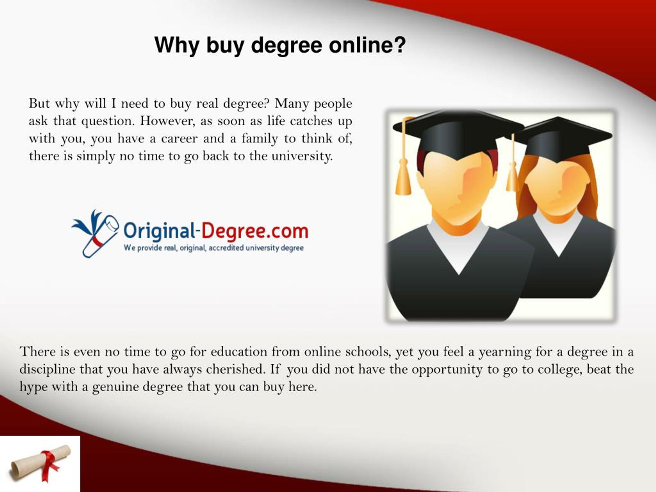 PPT Buy accredited degree PowerPoint Presentation, free download ID