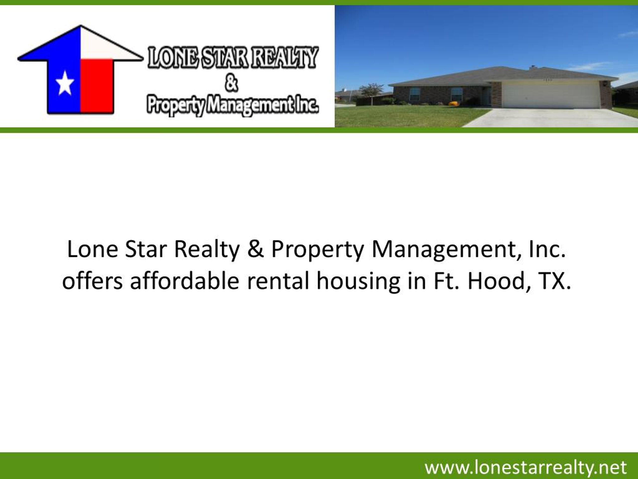 PPT Rental Housing In Ft. Hood, TX PowerPoint Presentation, free