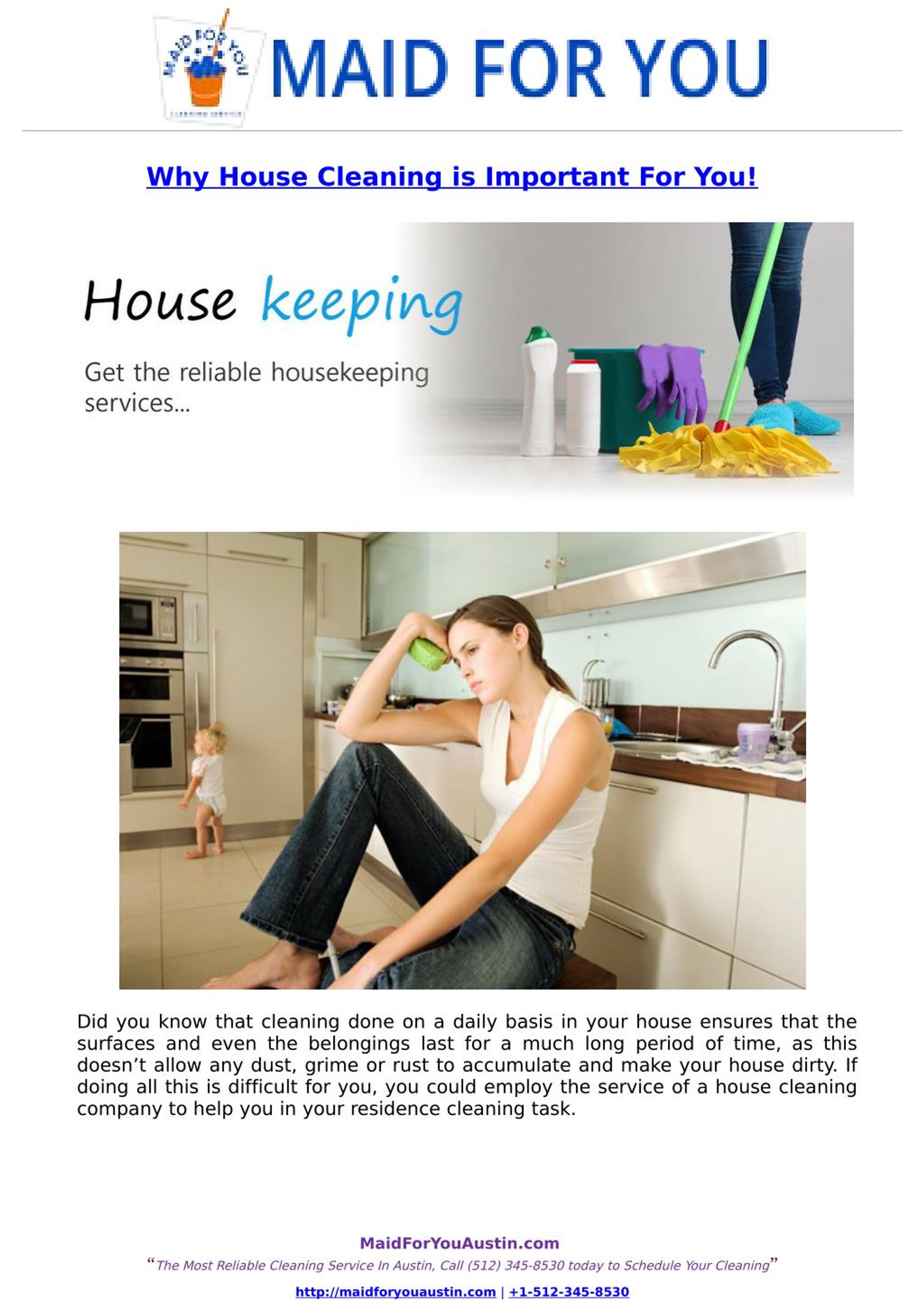 PPT Why House Cleaning is Important For You PowerPoint Presentation