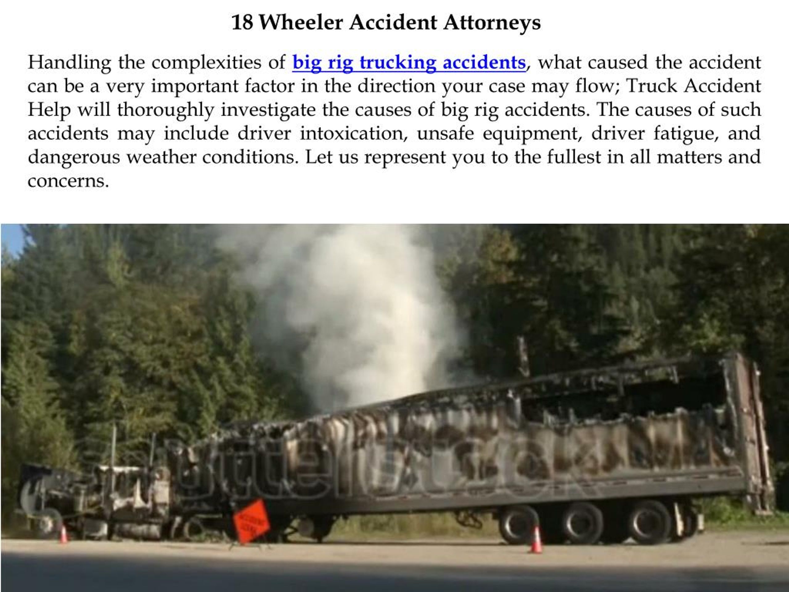 PPT Big Rig Accident Lawyer PowerPoint Presentation, free download