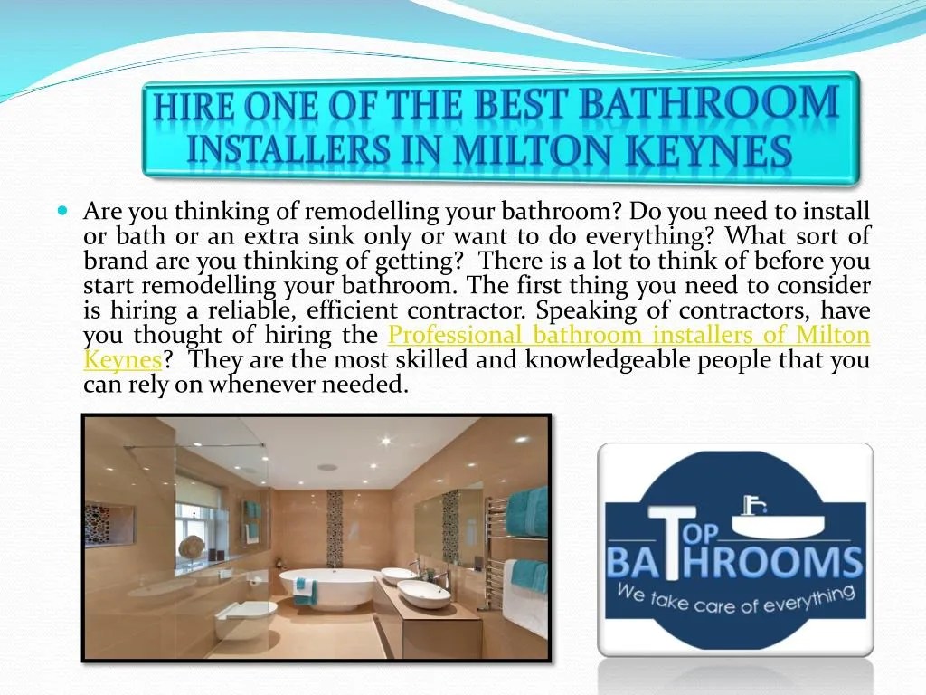 PPT Hire One of the Best Bathroom Installers in Milton Keynes