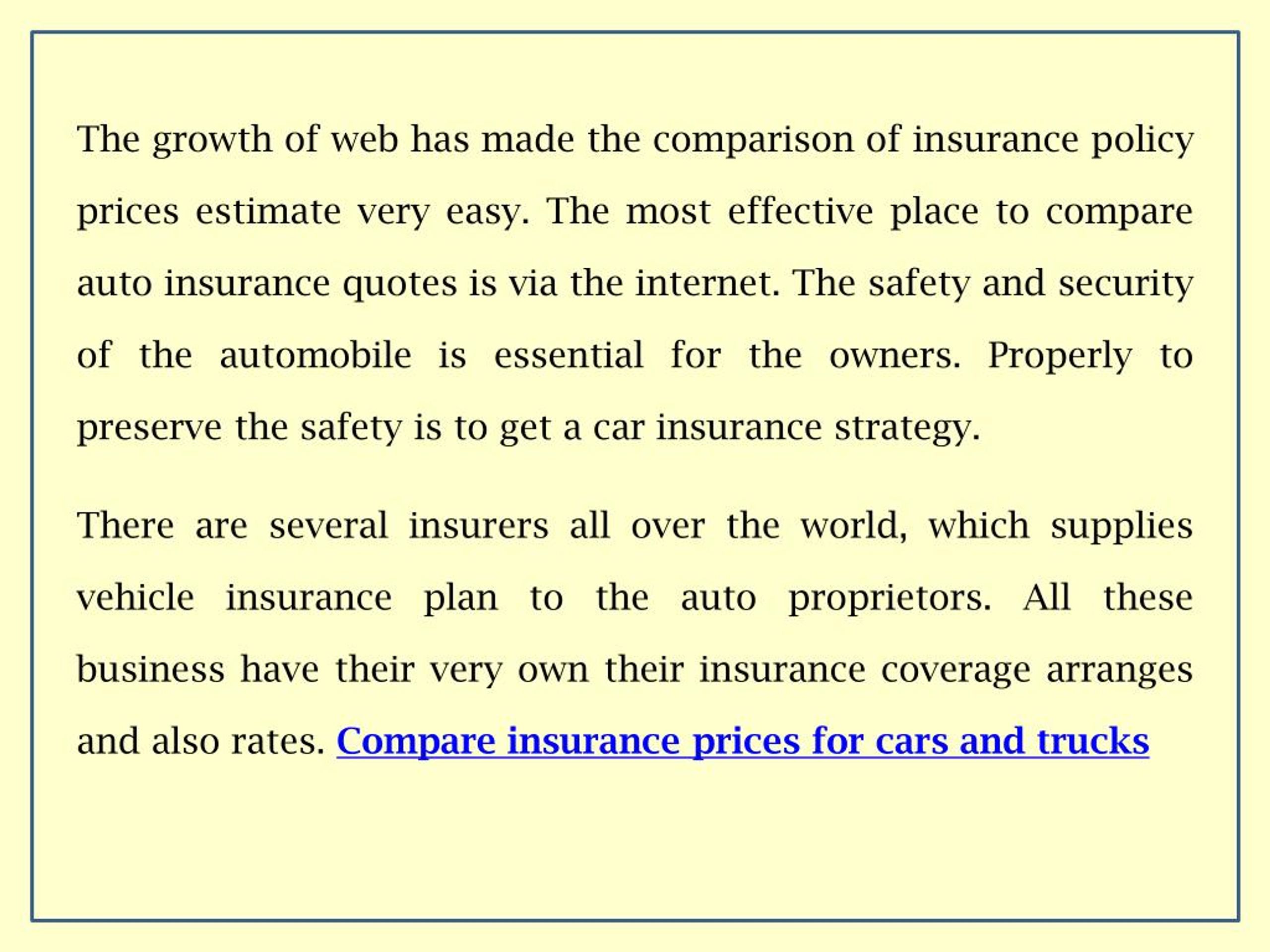 PPT Effective Car Insurance Quote Comparison PowerPoint Presentation
