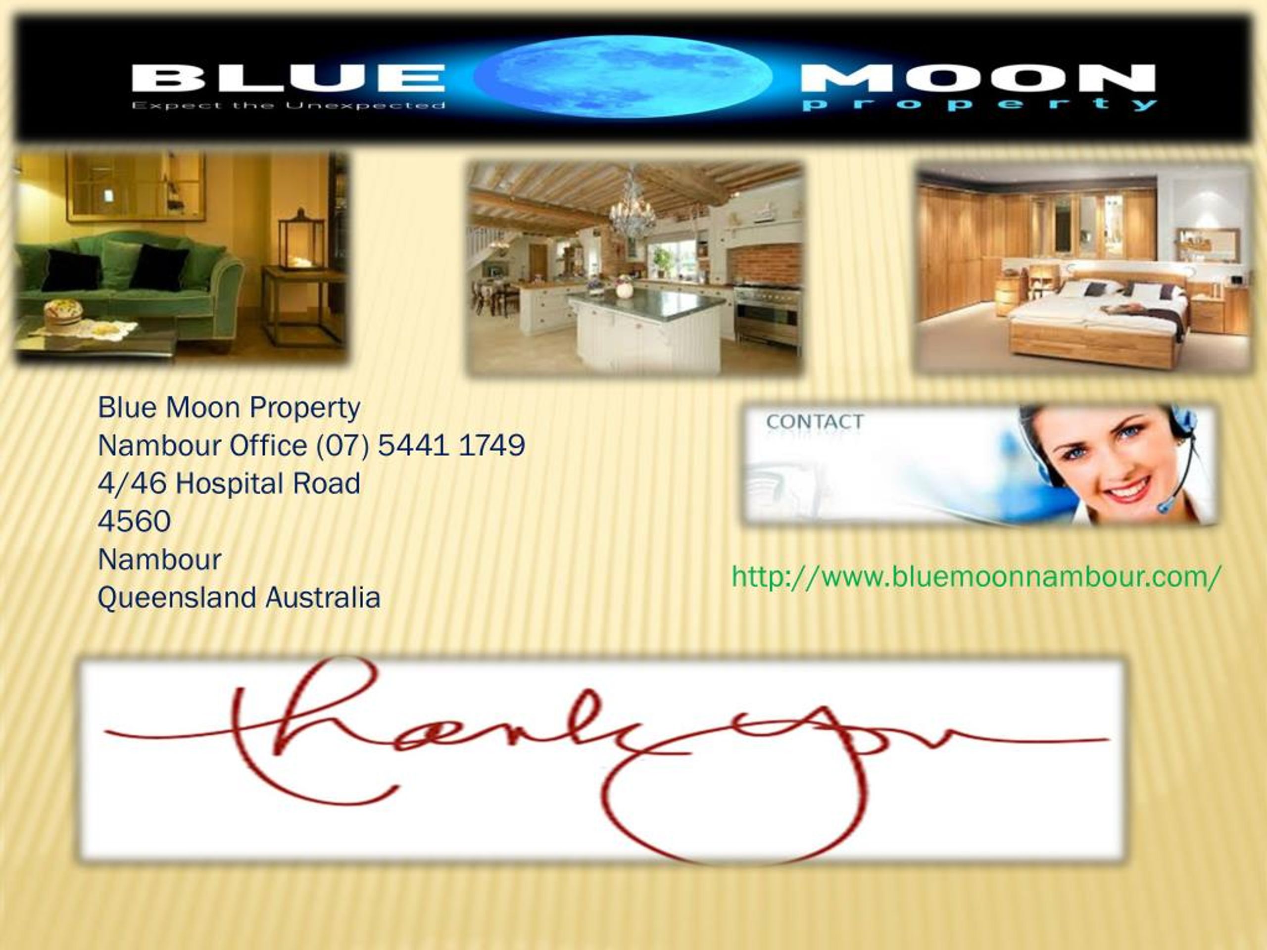 PPT Blue Moon Real Estate PowerPoint Presentation, free download ID