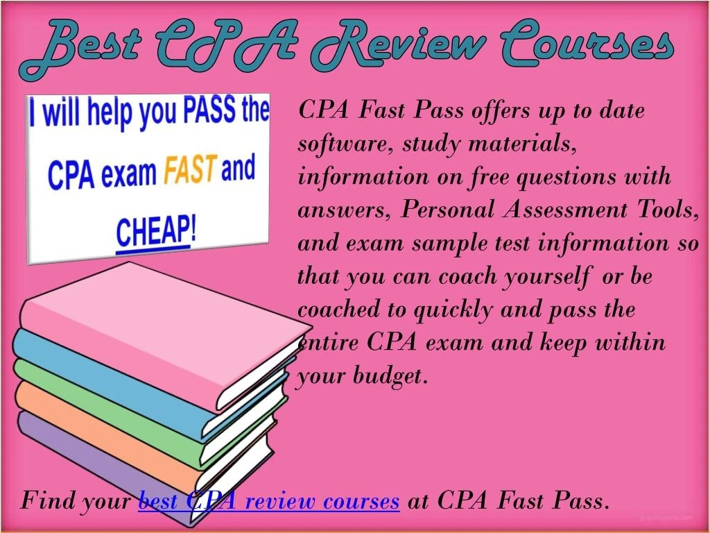 PPT CPA Exam Courses PowerPoint Presentation ID7271916