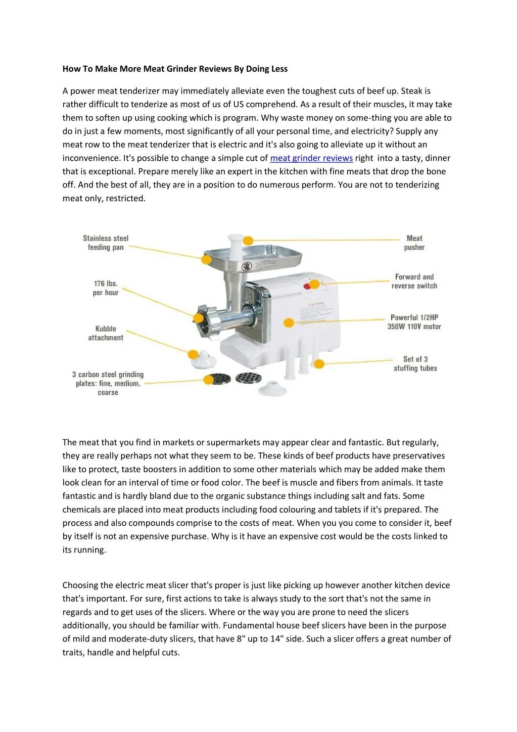 PPT Meat grinder reviews PowerPoint Presentation, free download ID