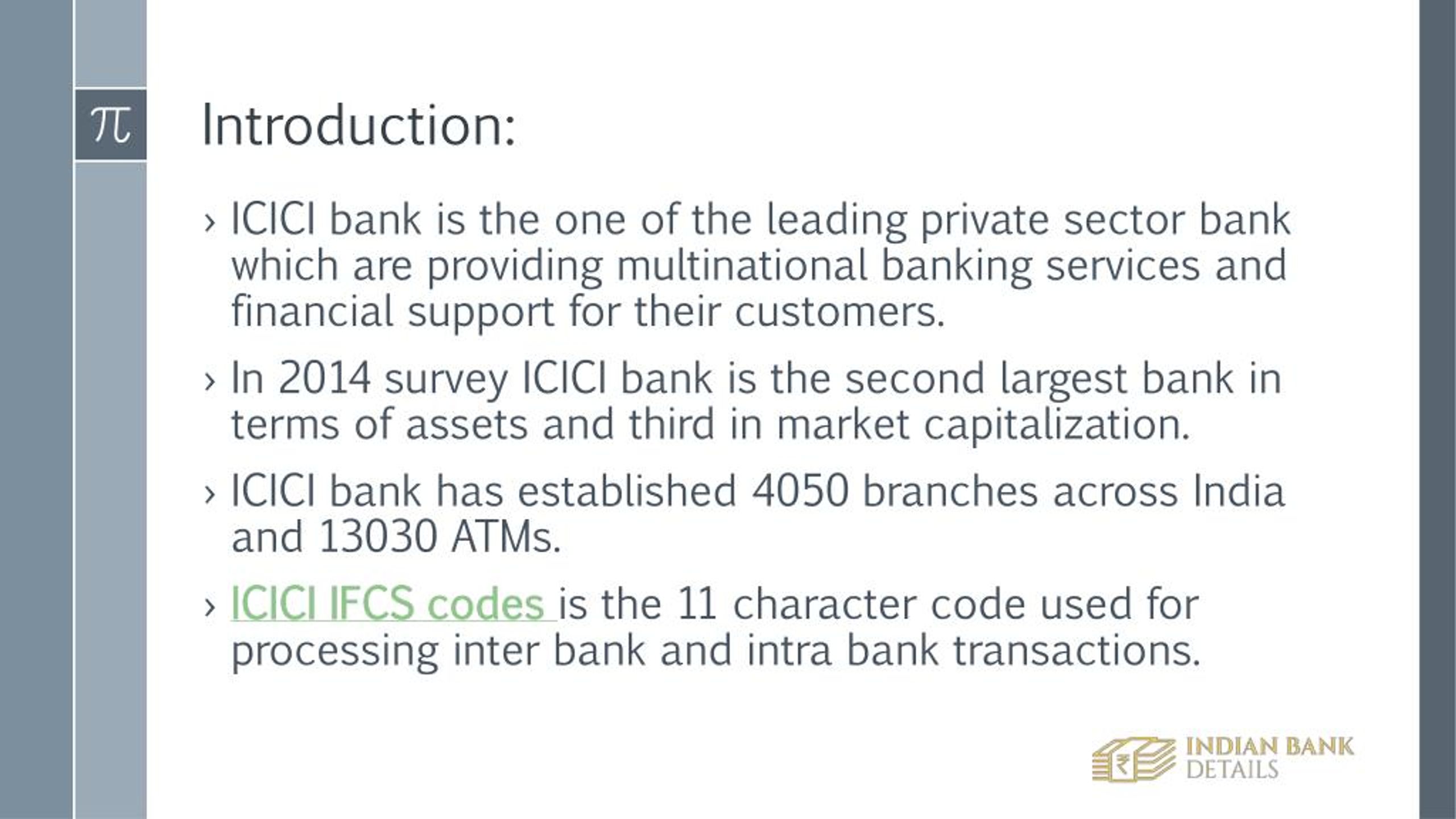 PPT ICICI Bank IFSC Codes For Easy Funds Transfers PowerPoint