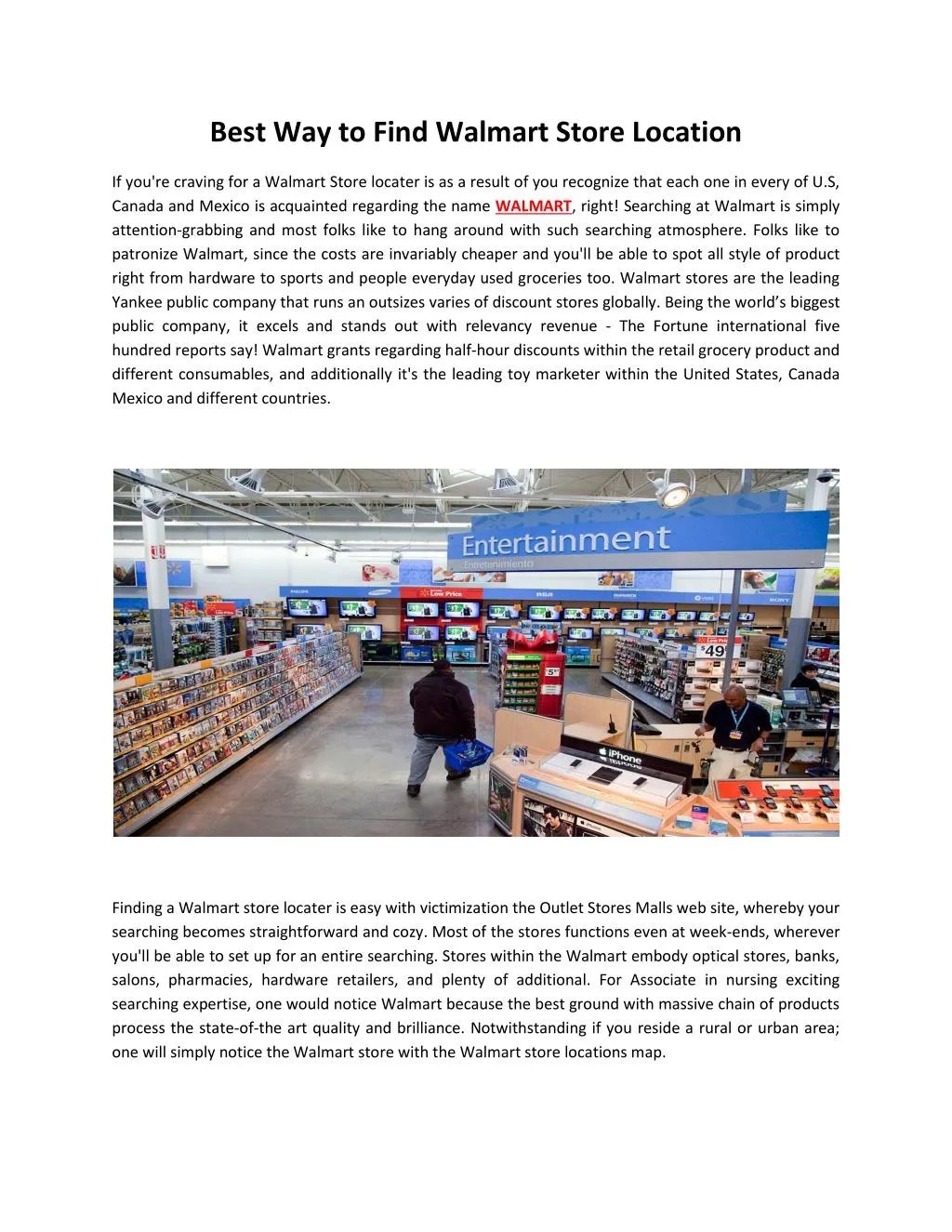 PPT Best Way To Find Walmart Outlet Stores Location PowerPoint