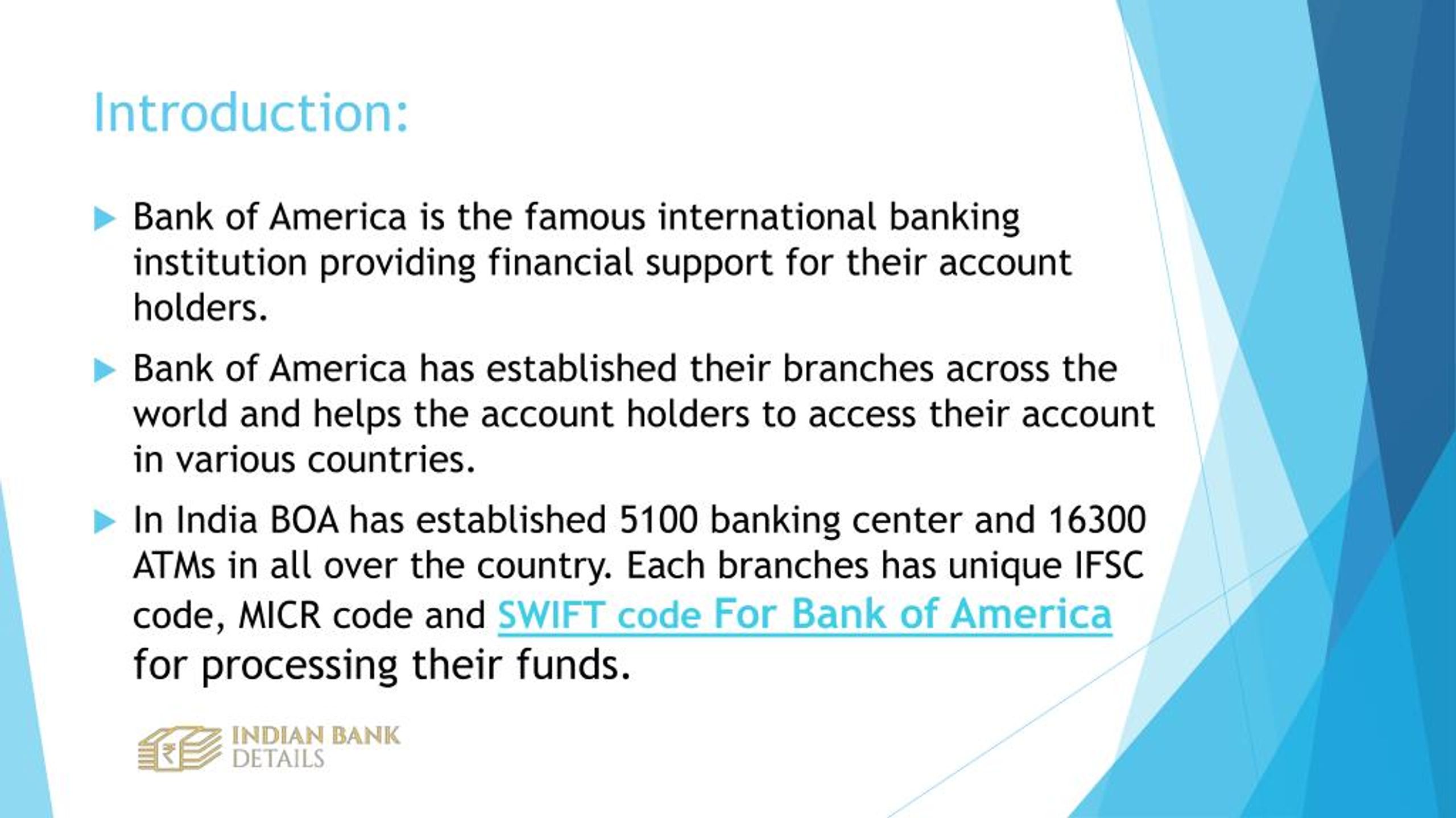 PPT Purpose of SWIFT Codes For Bank of America PowerPoint Presentation ID7283385
