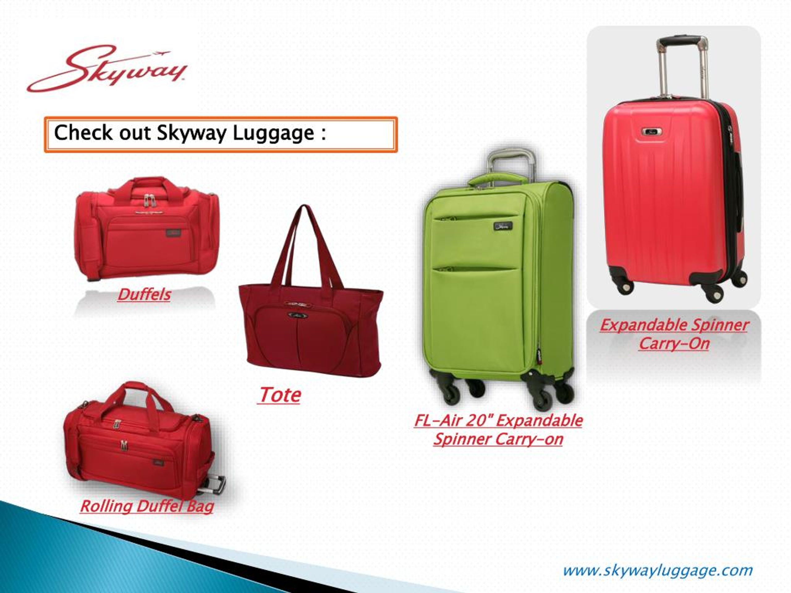 PPT Skyway Luggage collections for Traveler PowerPoint Presentation