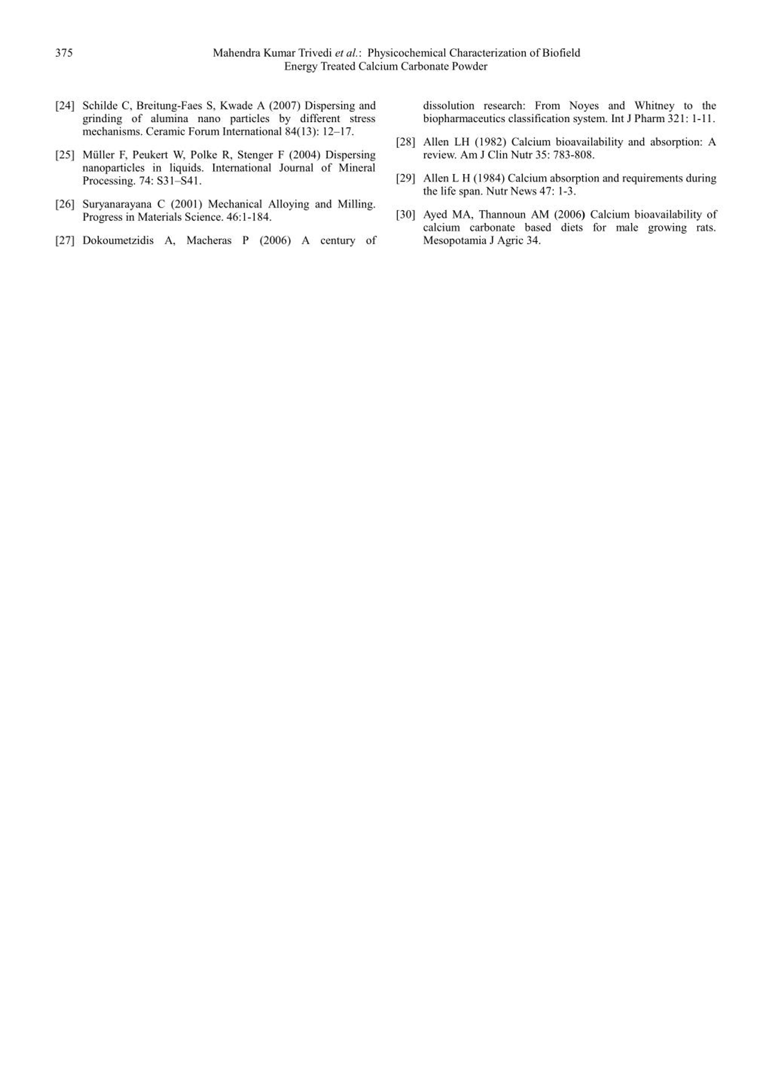 PPT An Impact of Biofield Treatment on Calcium Carbonate Powder
