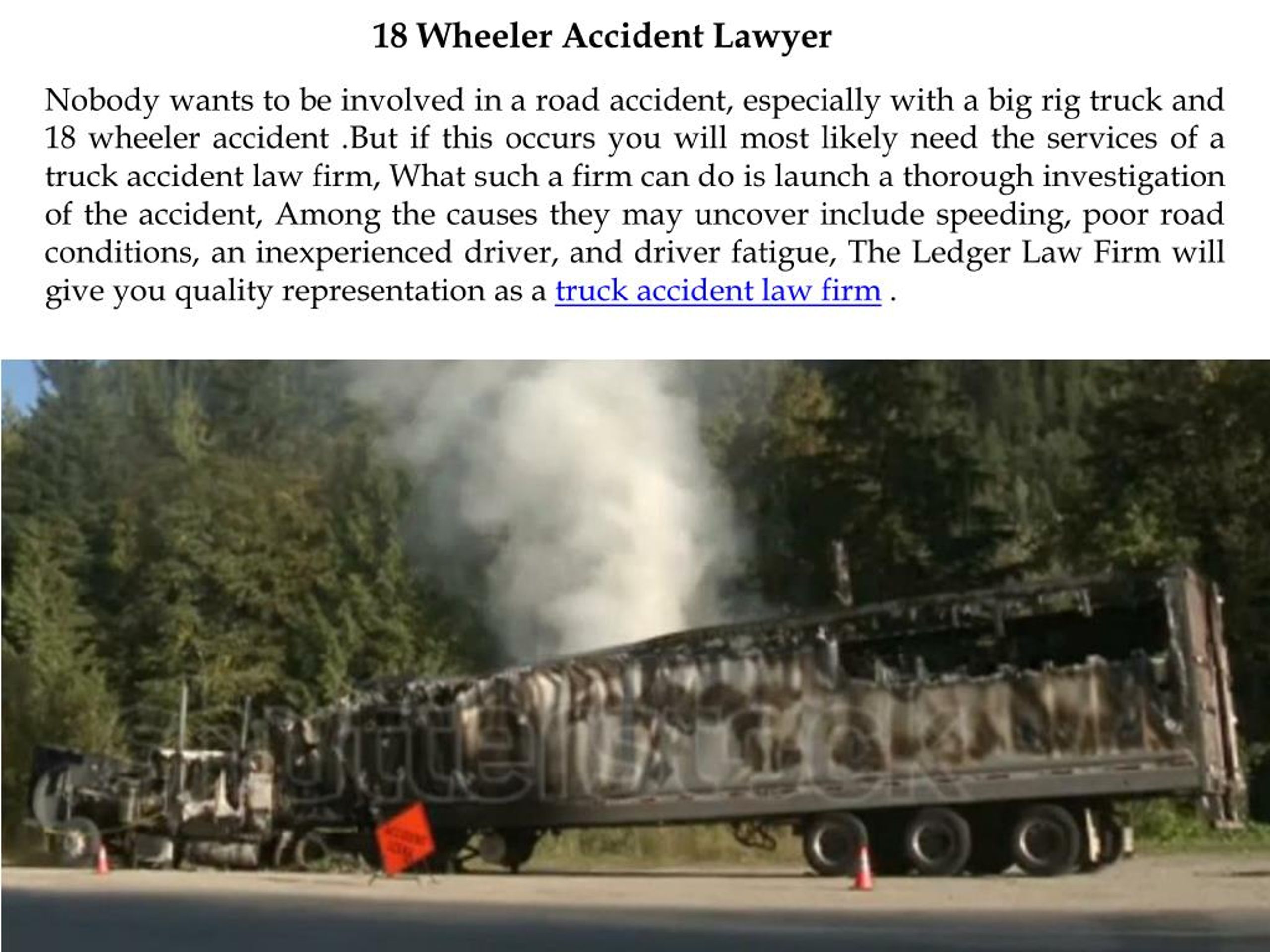 PPT 18 Wheeler Accident Attorneys PowerPoint Presentation, free