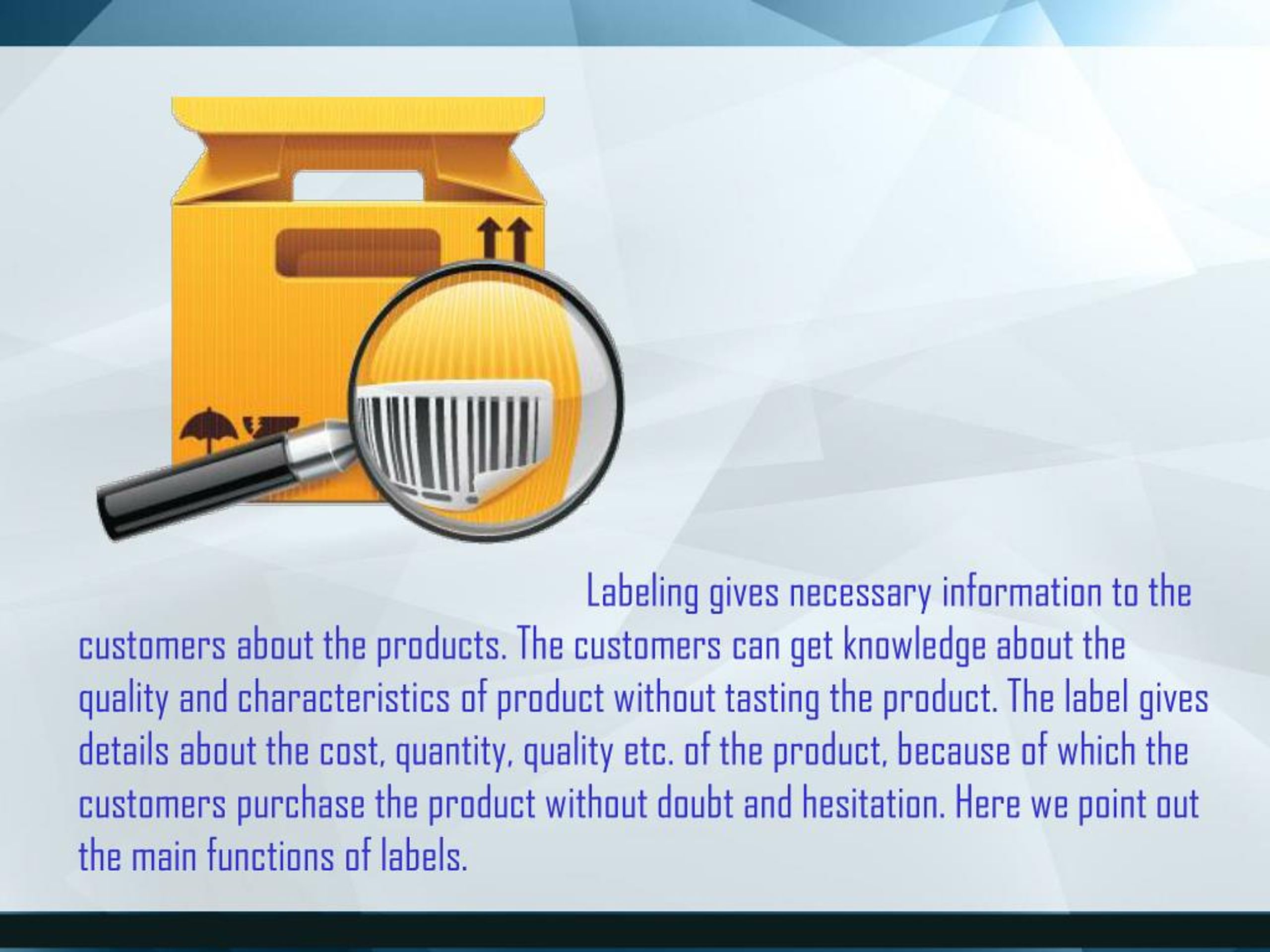 PPT Purposes of Product Labels PowerPoint Presentation, free download