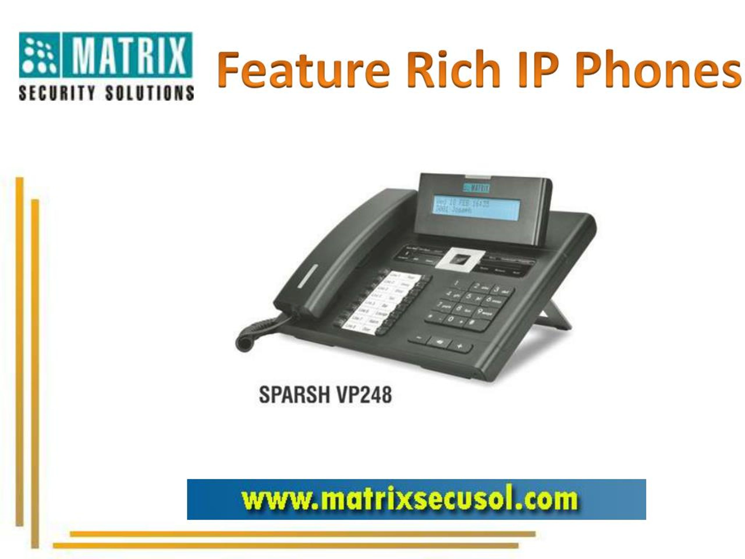 PPT Touch Screen IP Phone Manufacturer in India PowerPoint