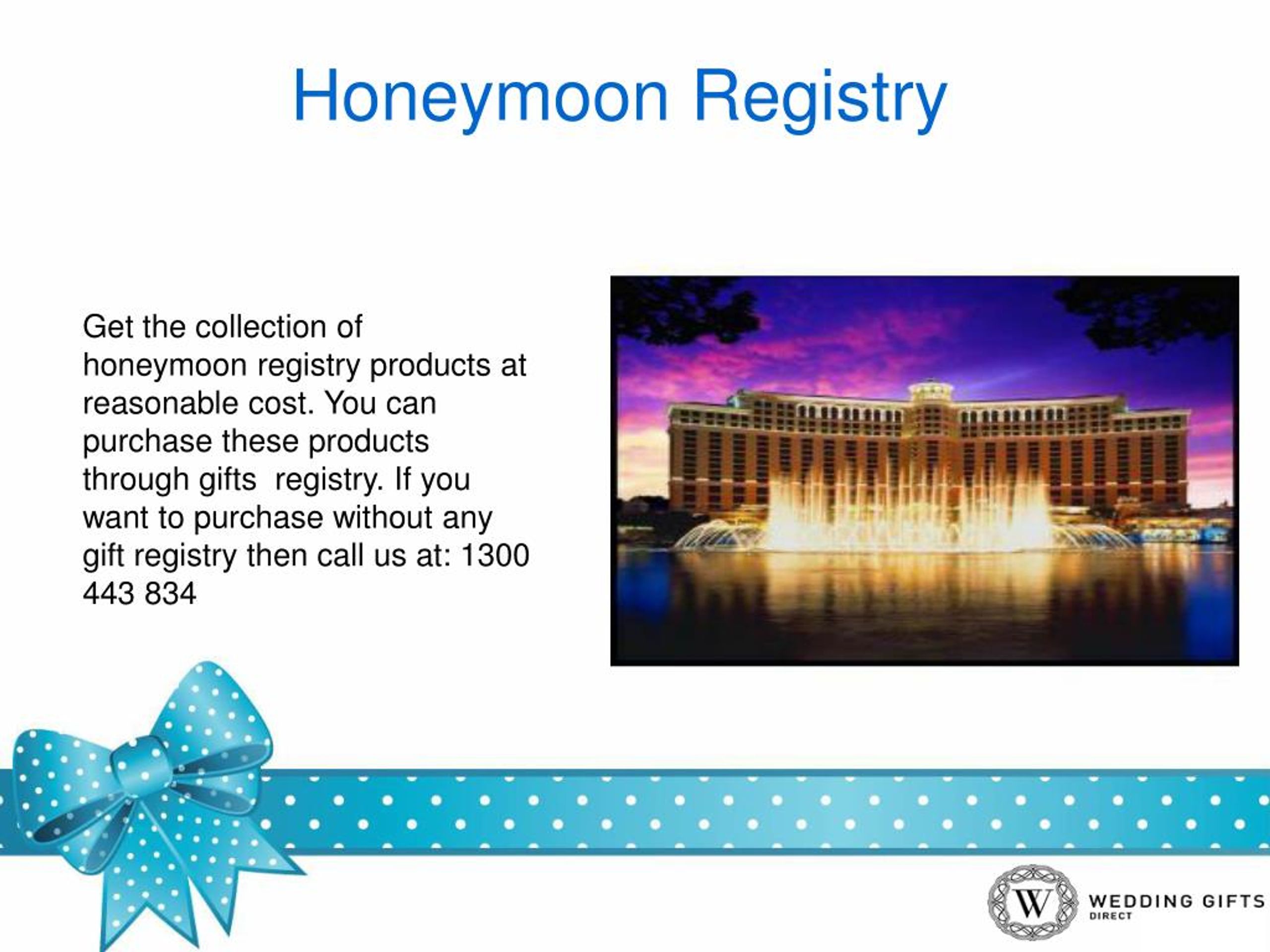 PPT Online Wedding Gifts and Honeymoon Registry in Australia