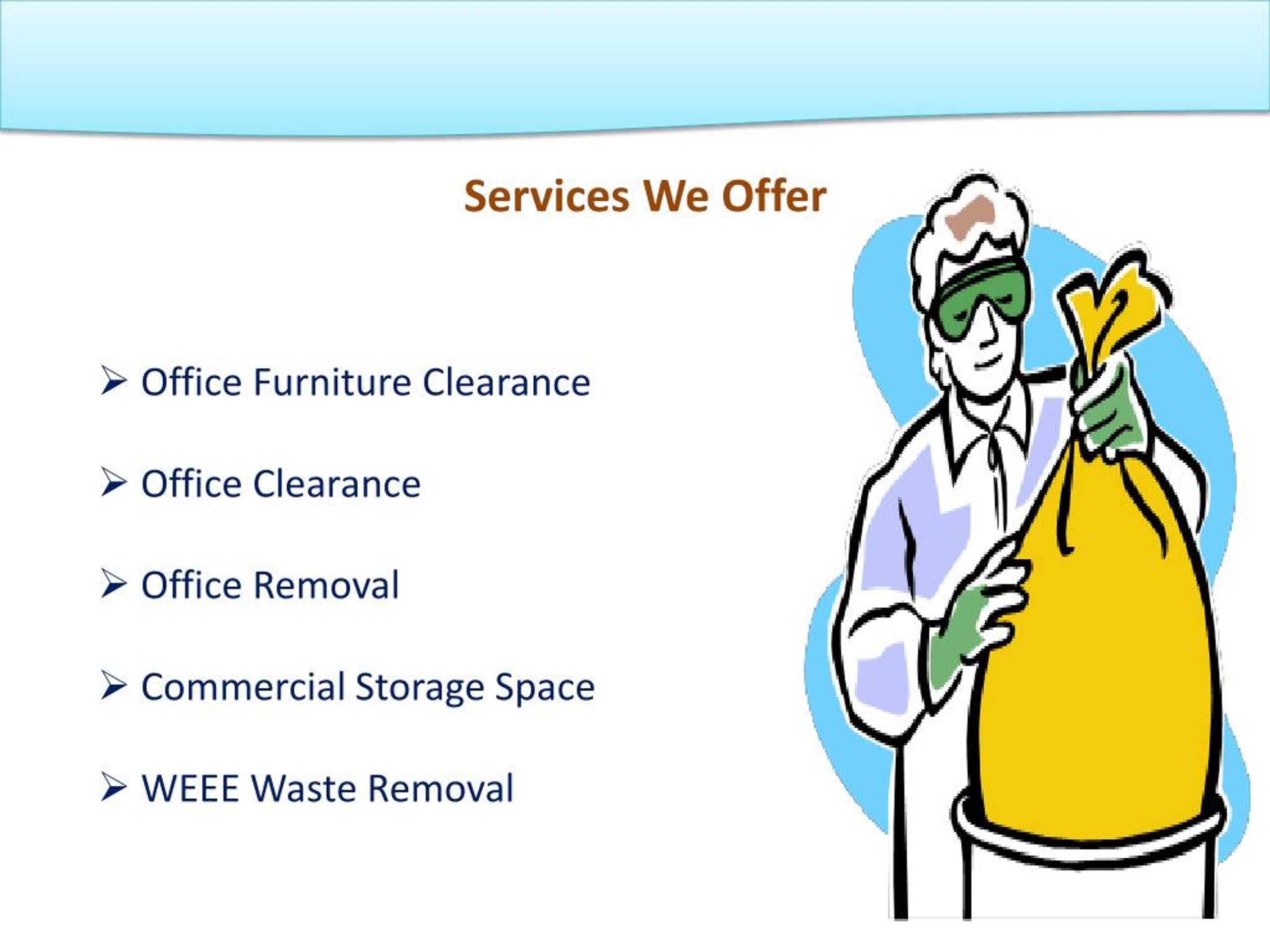 PPT Office Furniture Clearance Services in London PowerPoint