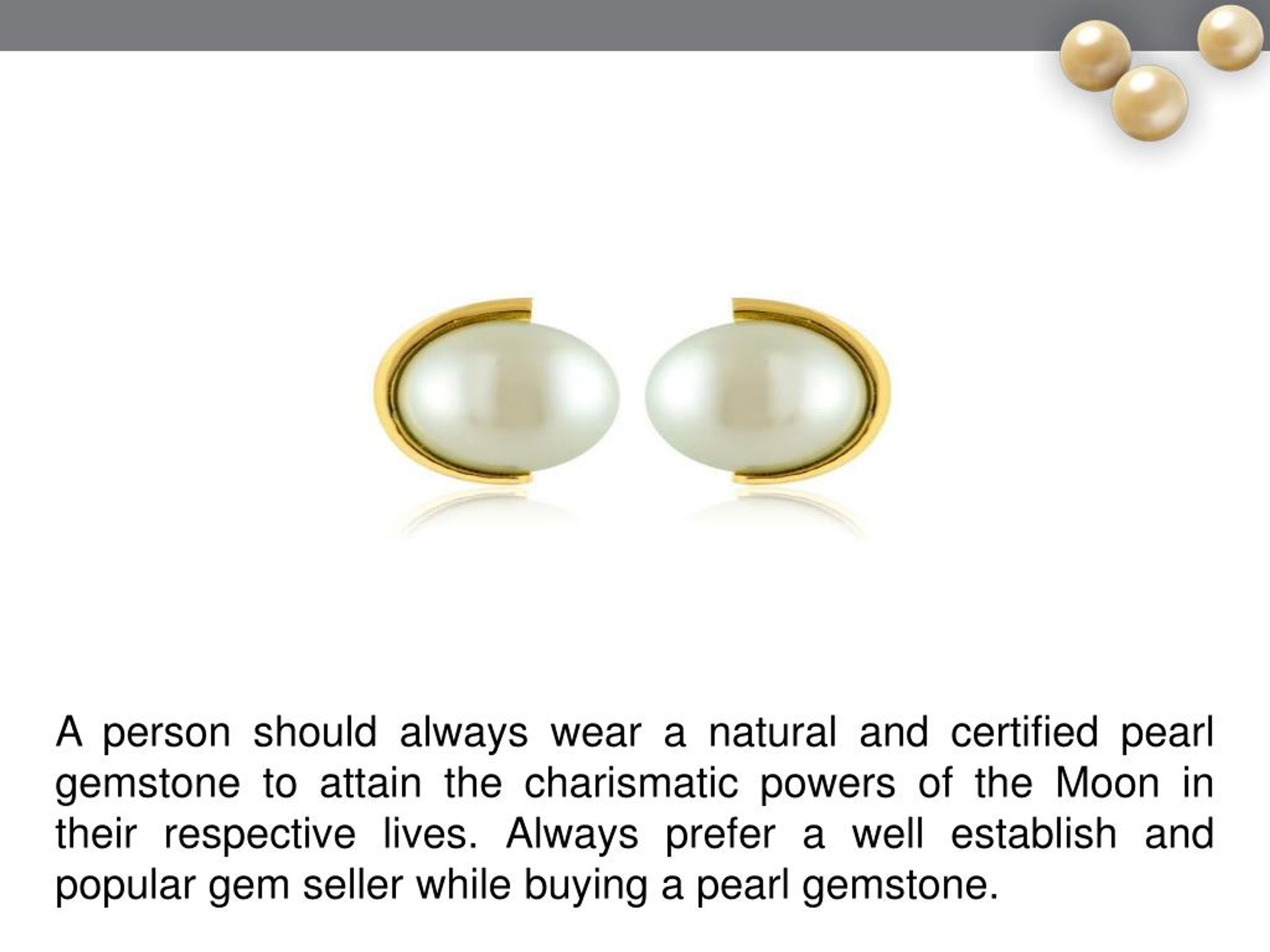 PPT How to Wear Pearl or Moti Gemstone PowerPoint Presentation, free