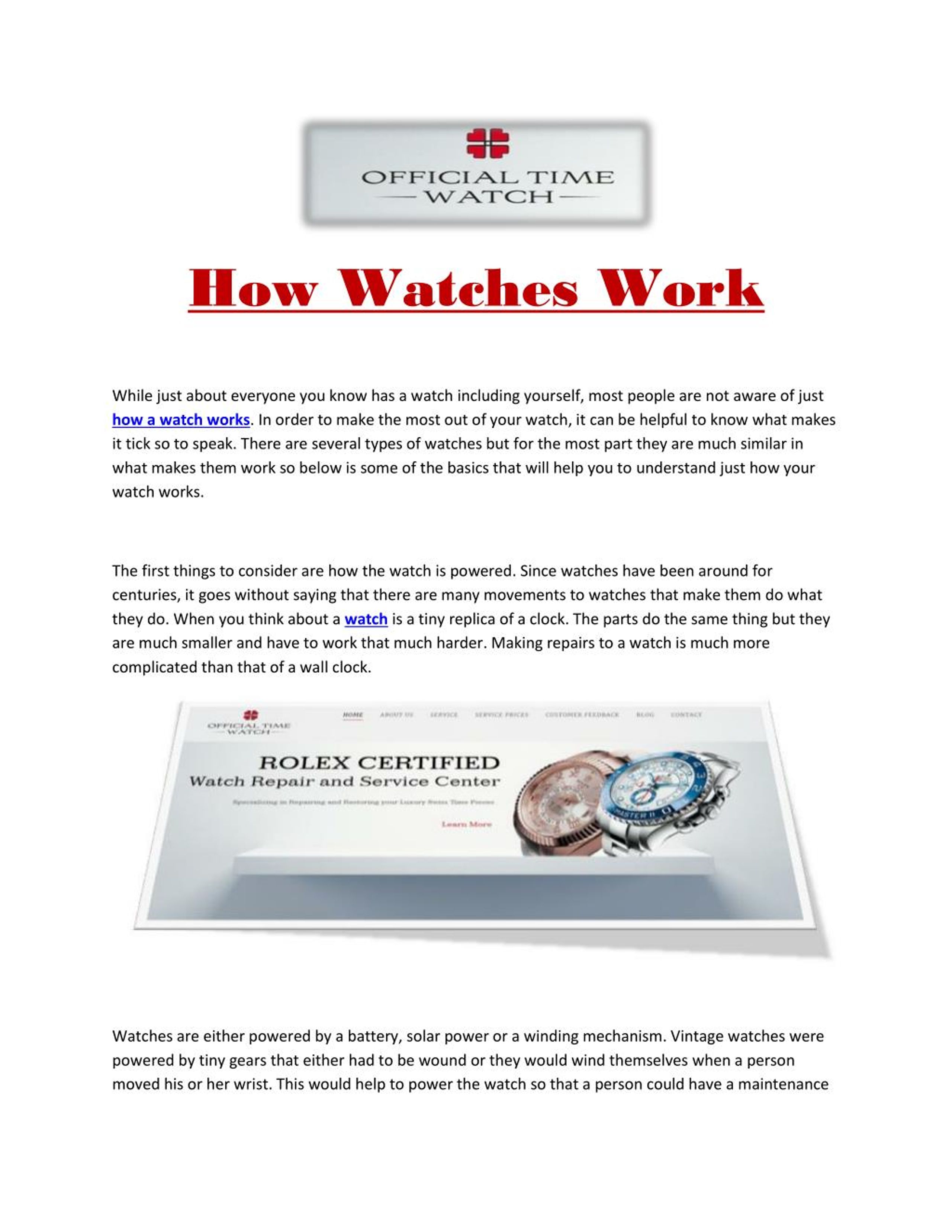 PPT how to repair rolex watches PowerPoint Presentation, free download ID7296111