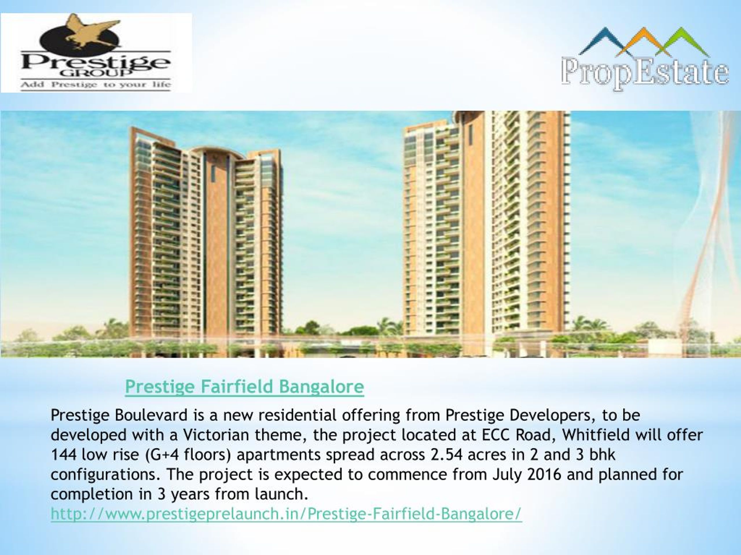 PPT Prestige Fairfield Pre launch Price List Best Apartments Size