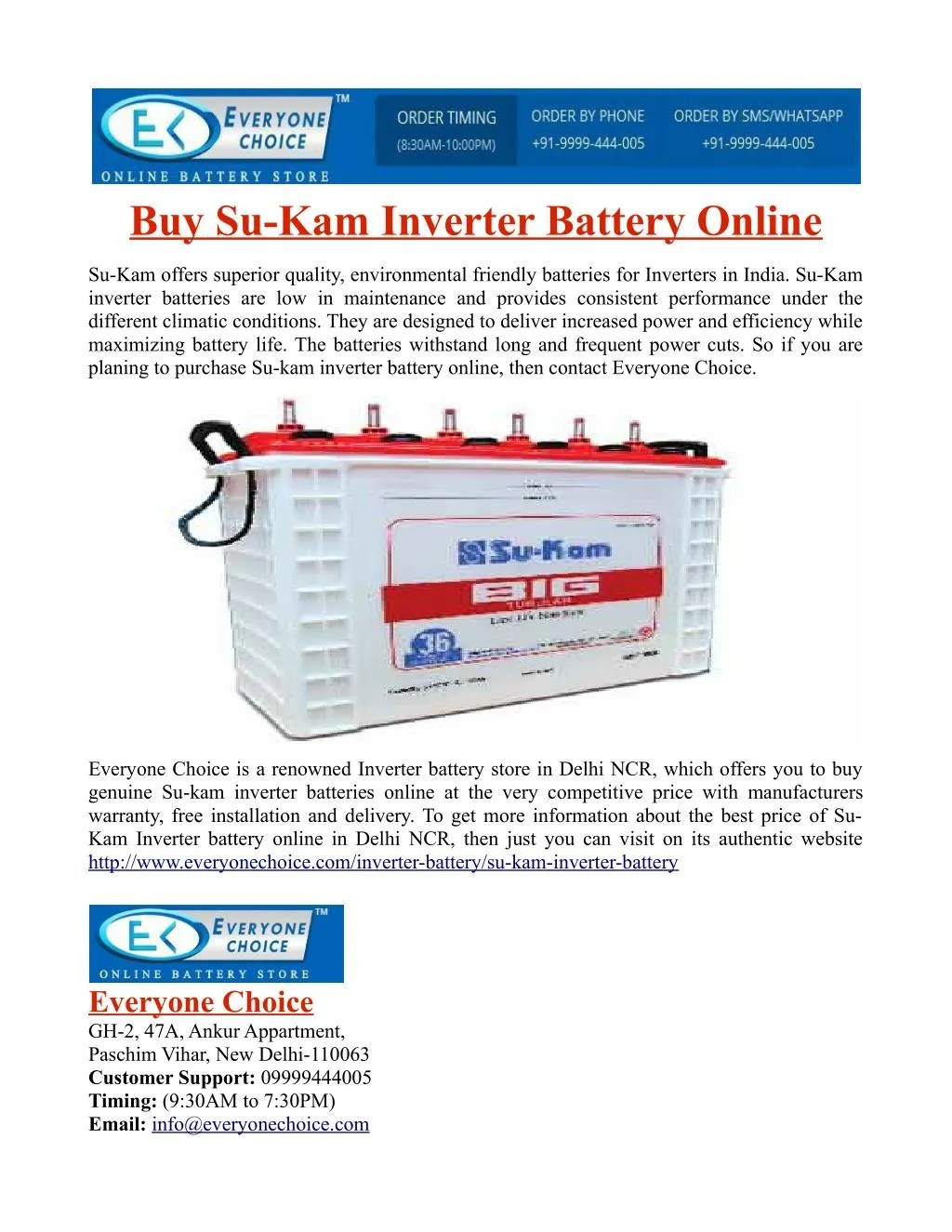 PPT Buy SuKam Inverter Battery Online PowerPoint