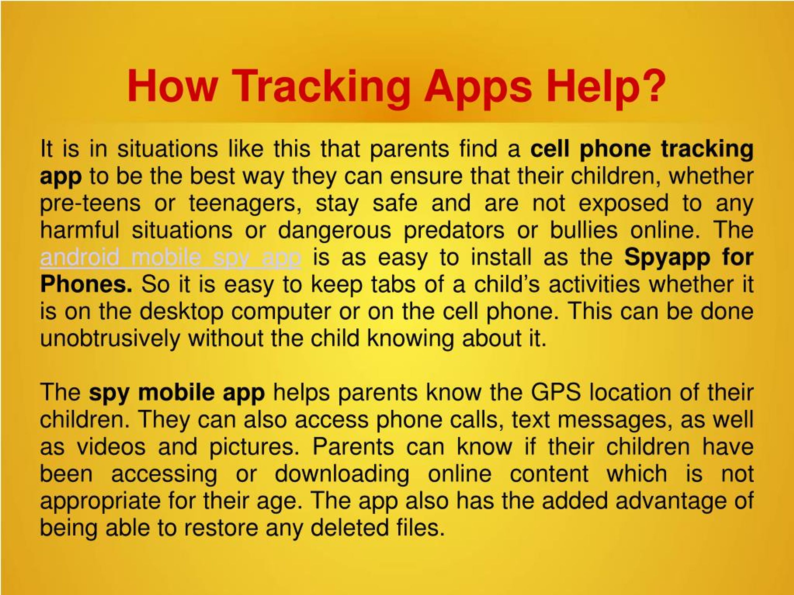 PPT Why You Need A Cell Phone Tracking App Right Now? PowerPoint