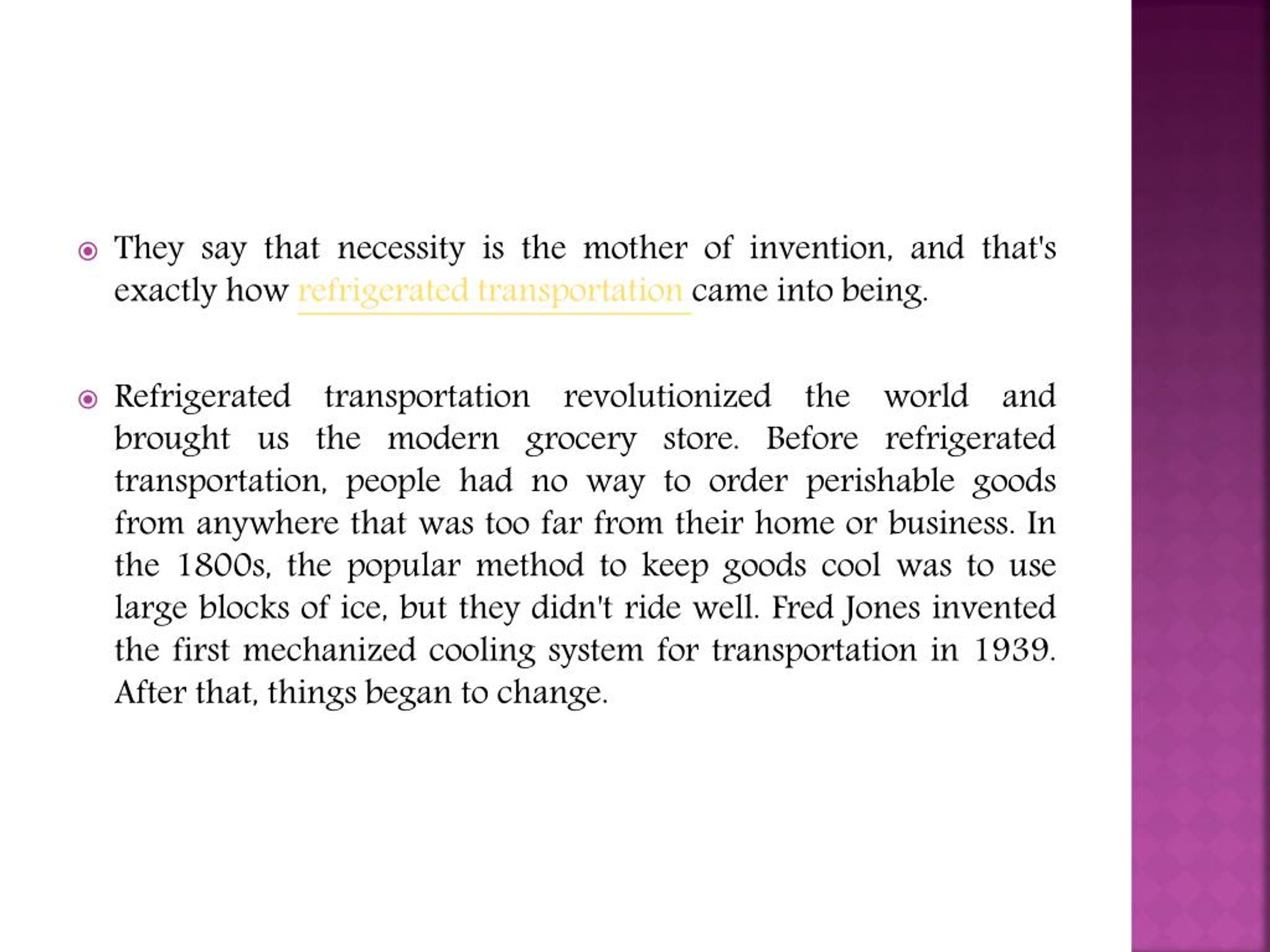 PPT The Rugged History of Refrigerated Transportation ColdXpress